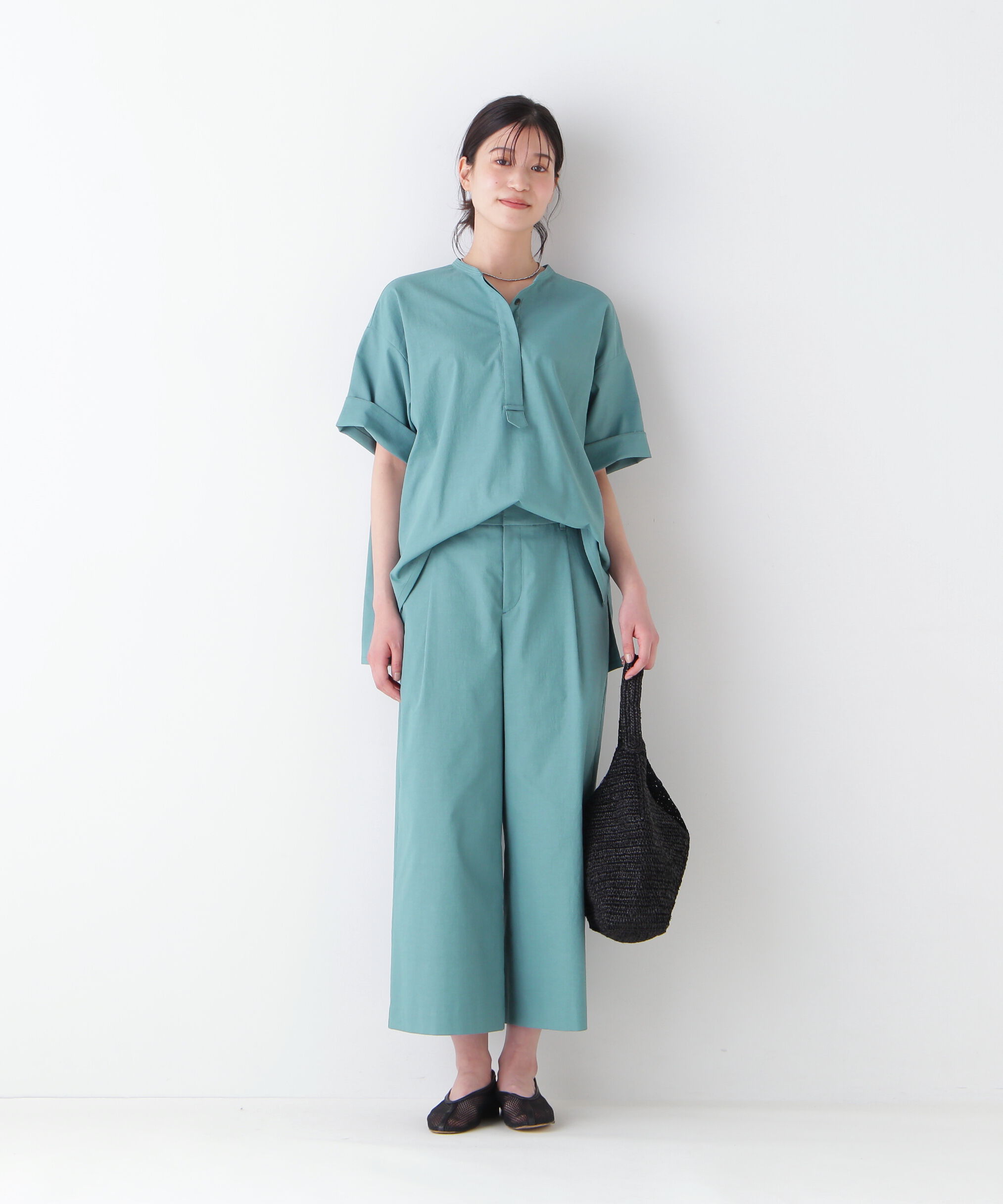  「◆クールマックス混オーバーブラウス」|シャツ・ブラウス|