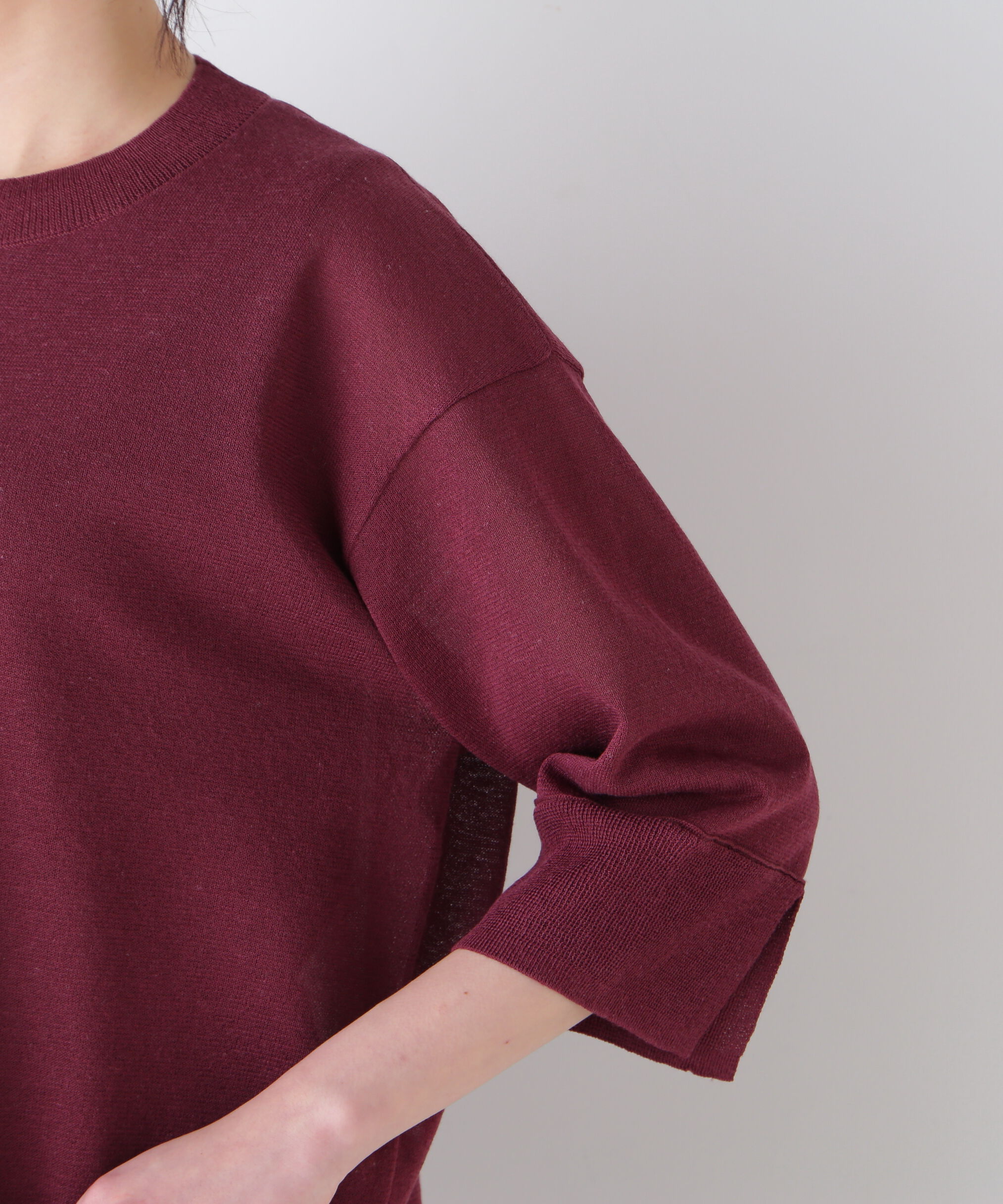  「◆シアーハイゲージクルーネックプルオーバー」|ニット・セーター|