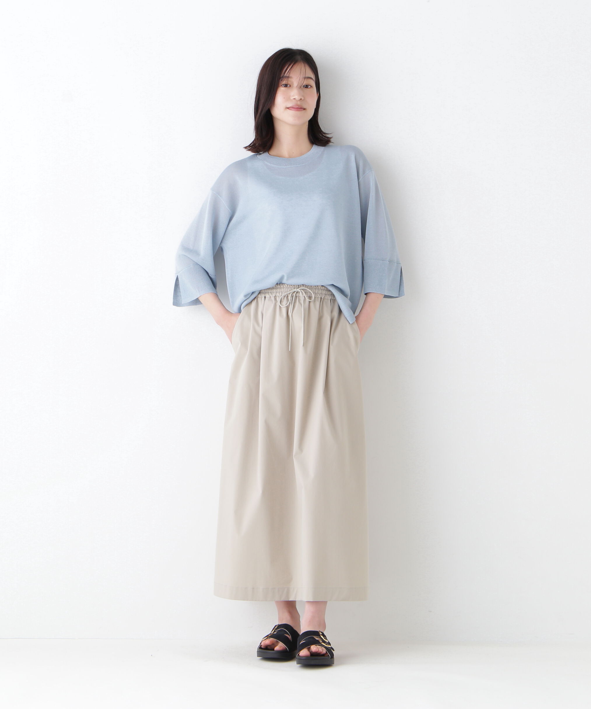  「◆シアーハイゲージクルーネックプルオーバー」|ニット・セーター|