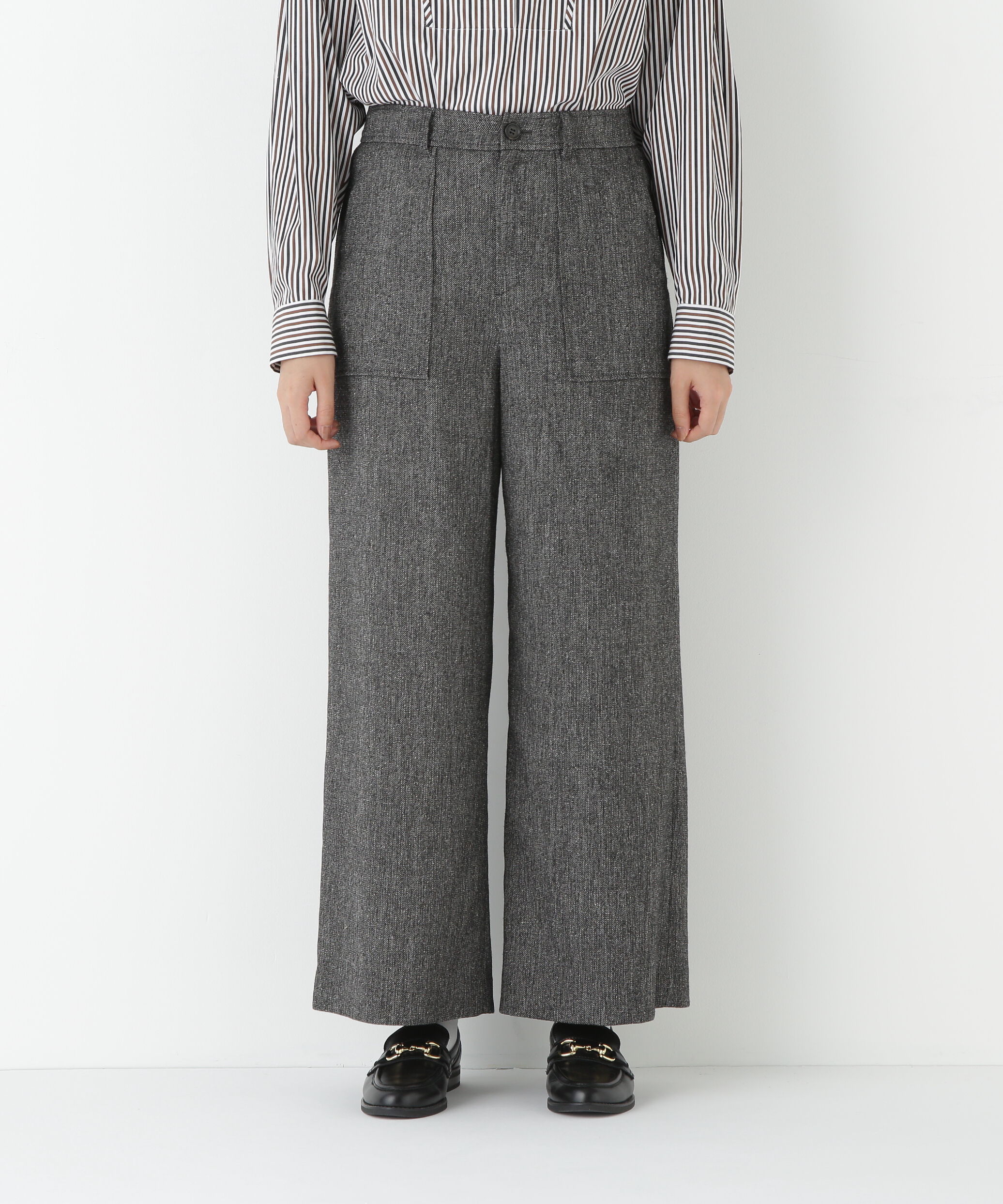  「◆シルクネップツイルツィードベイカーセミワイドパンツ」|その他|