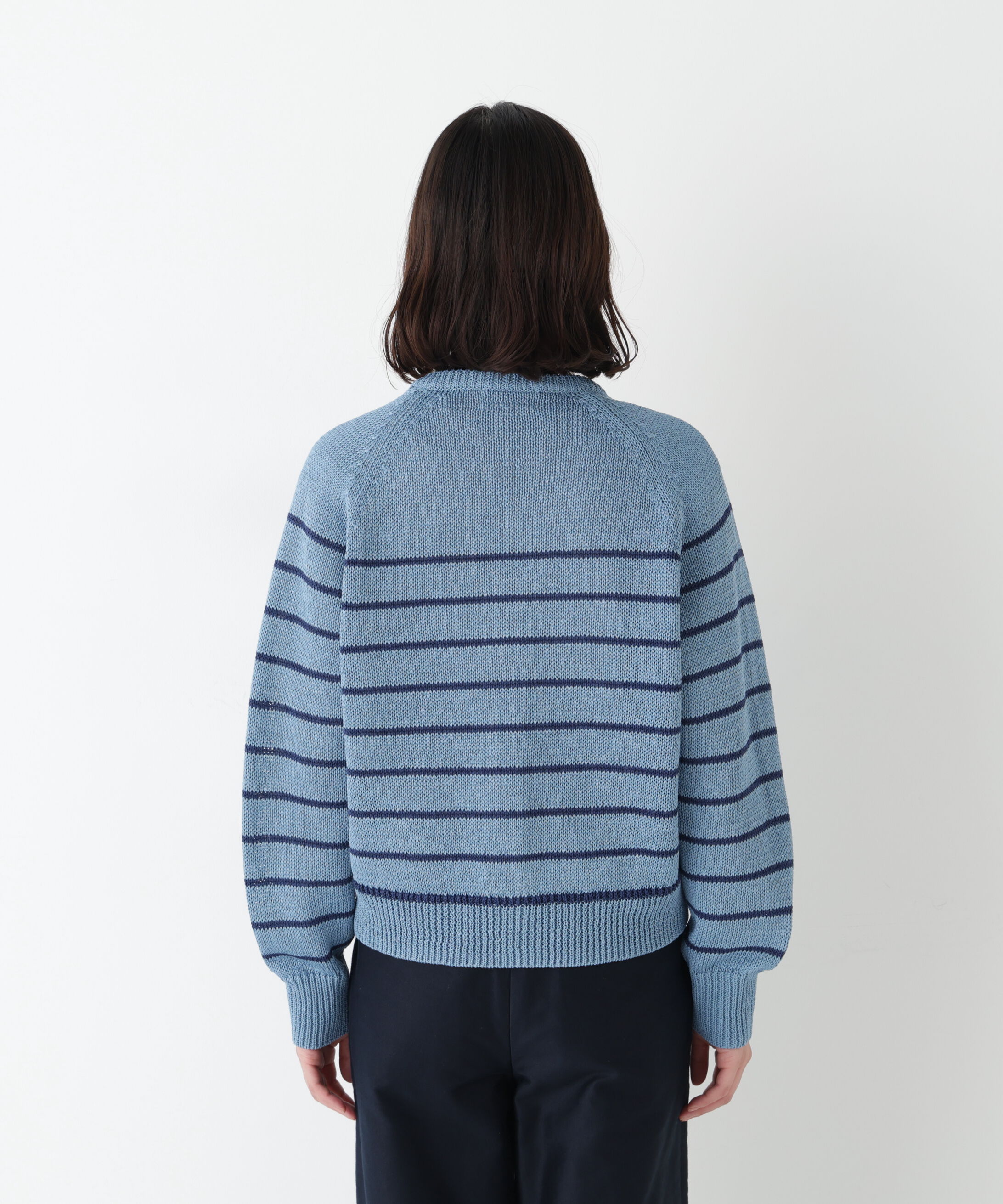  「◆《ウォッシャブル》ギマコットンキーネックカーディガン」|ニット・セーター|