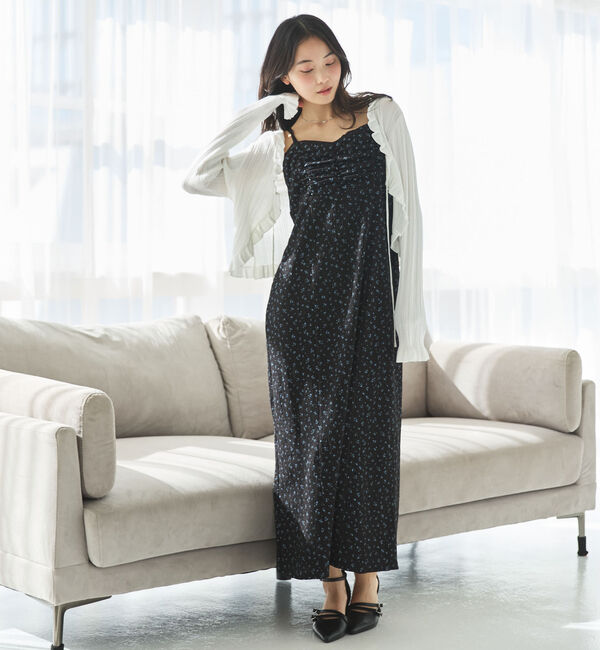 archives「レーストリム花柄キャミワンピース」|ワンピース|