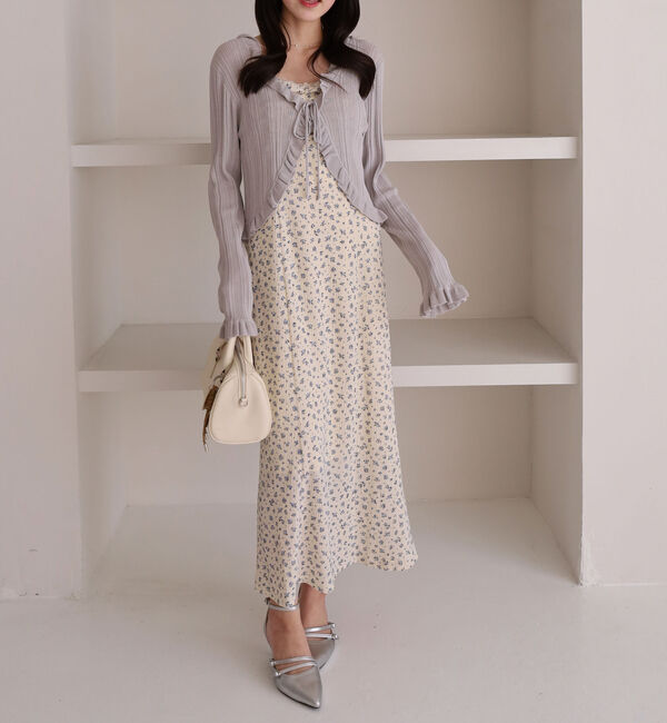 archives「レーストリム花柄キャミワンピース」|ワンピース|