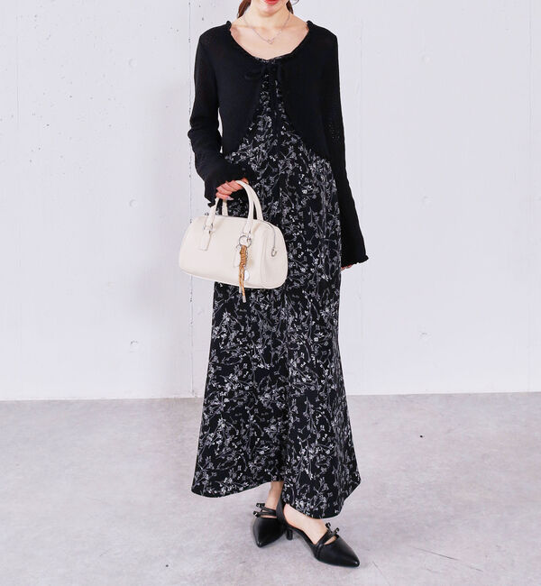 archives「ハニカムフリルニットカーディガン&times;花柄マーメイドキャミｏｐＳＥＴ」|ワンピース|