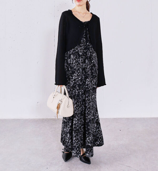 archives「ハニカムフリルニットカーディガン&times;花柄マーメイドキャミｏｐＳＥＴ」|ワンピース|