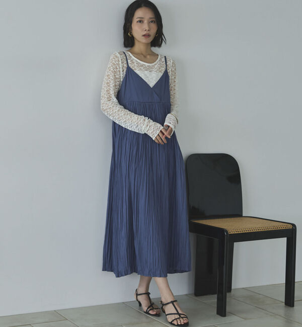 Doux archives「割繊ワッシャーキャミワンピ―ス」|ワンピース|