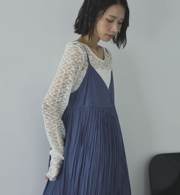 Doux archives「割繊ワッシャーキャミワンピ―ス」|ワンピース|