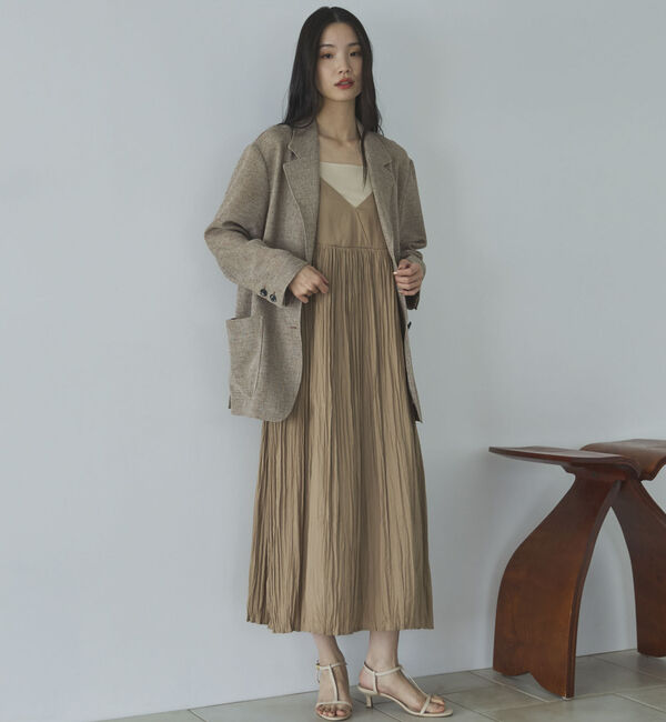 Doux archives「割繊ワッシャーキャミワンピ―ス」|ワンピース|CAMEL