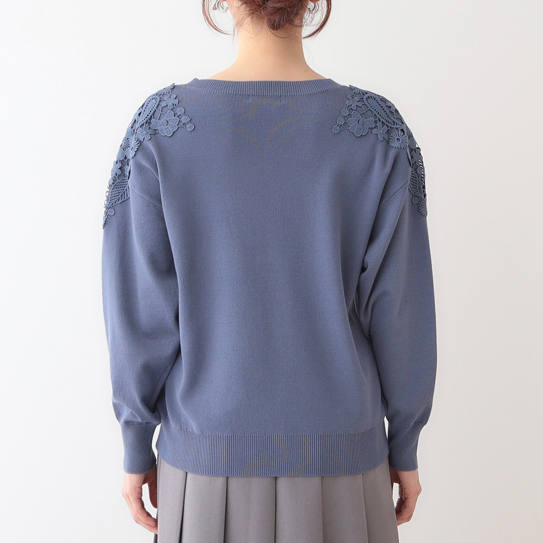 SHOO･LA･RUE「肩レースが差をつける デザインニット」|ニット・セーター|