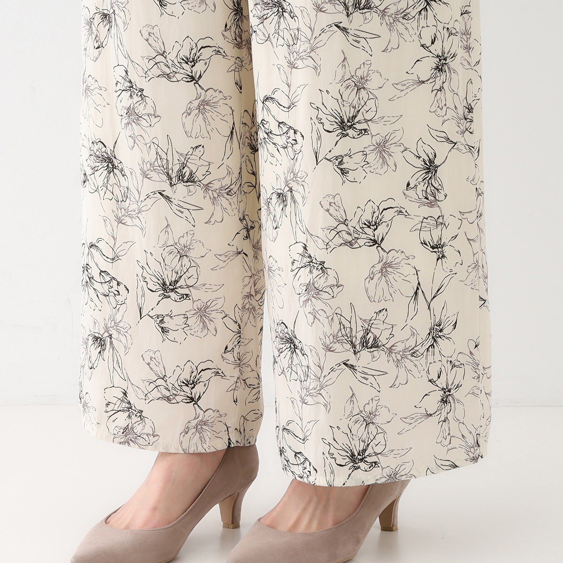 SHOO･LA･RUE「【高レビュー/着丈選べる】さらり柔らか マットサテンワイドパンツ」|その他|