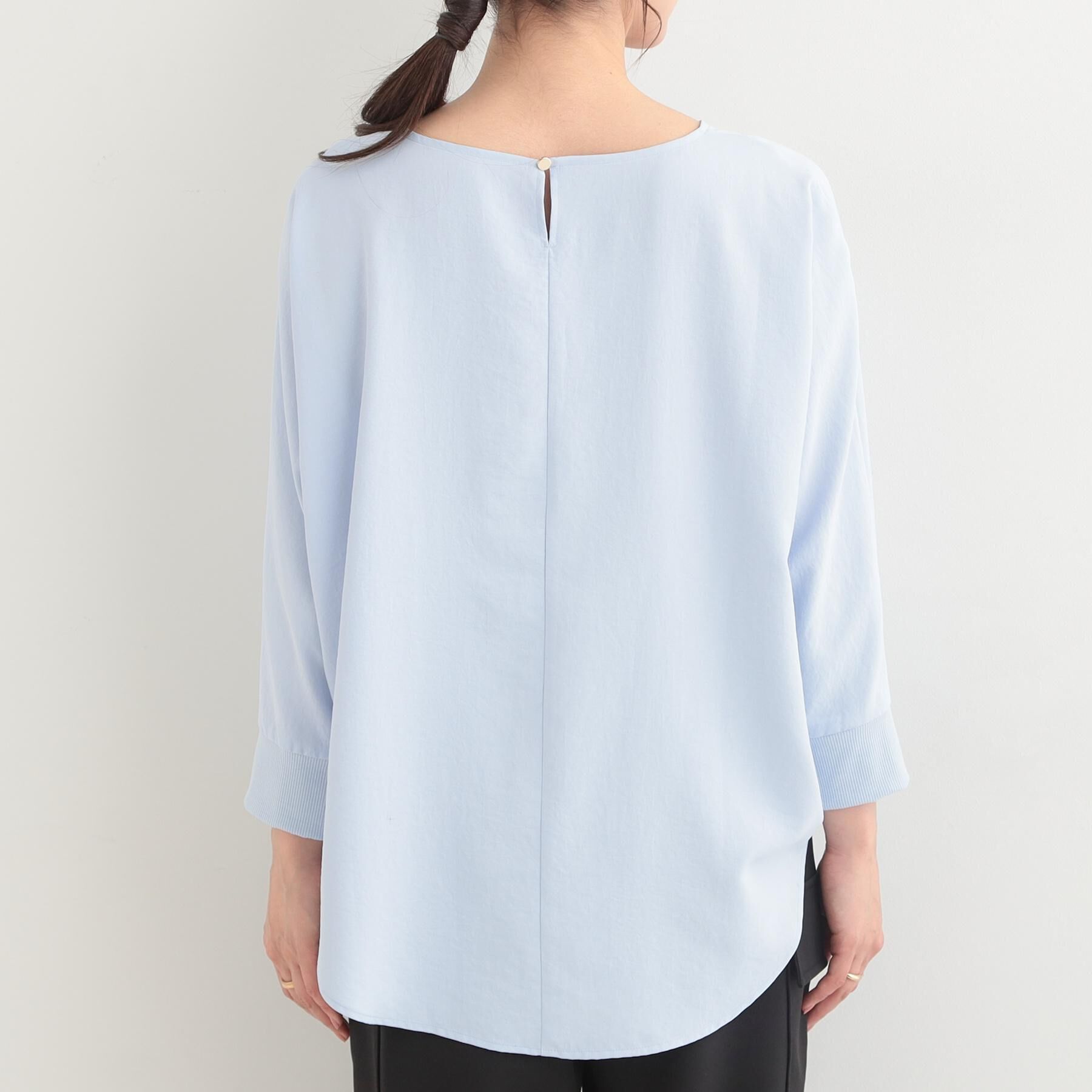 SHOO･LA･RUE「【着丈選べる/体型カバー/洗濯機可】さらさらとろん ドルマンブラウス」|シャツ・ブラウス|