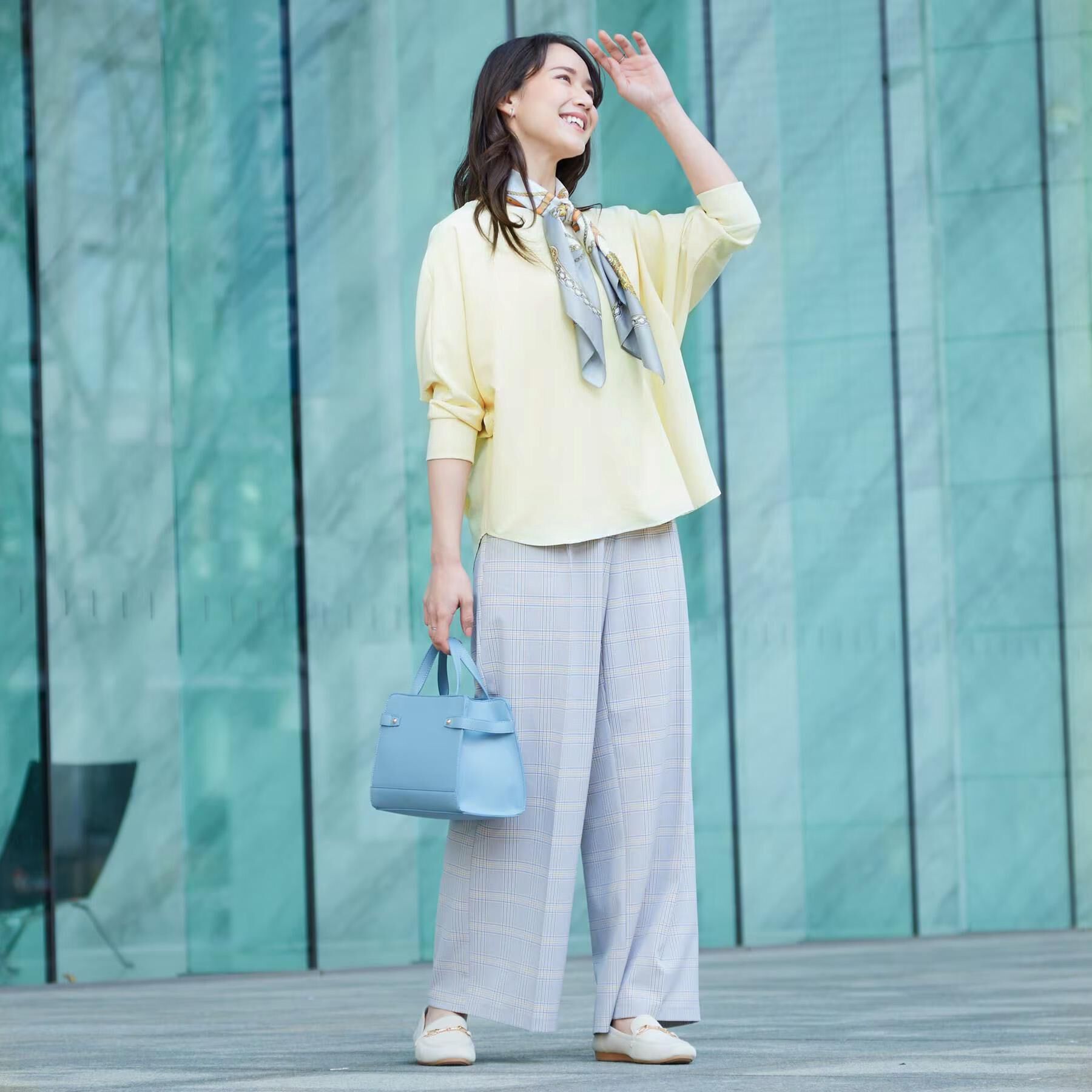 SHOO･LA･RUE「【着丈選べる/体型カバー/洗濯機可】さらさらとろん ドルマンブラウス」|シャツ・ブラウス|