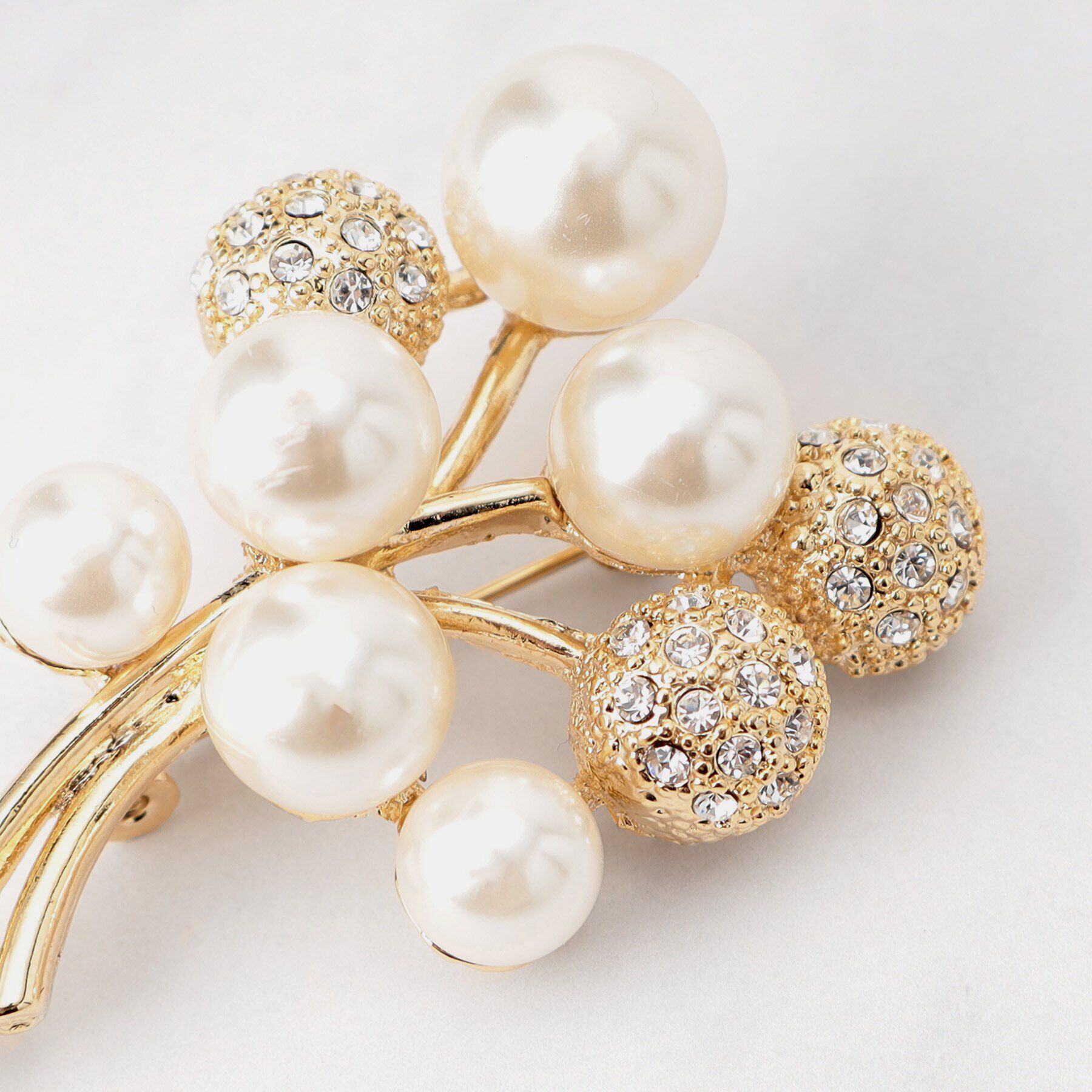 Dessin「【入卒／セレモニー】パール調ブーケブローチ」|ブローチ・コサージュ|