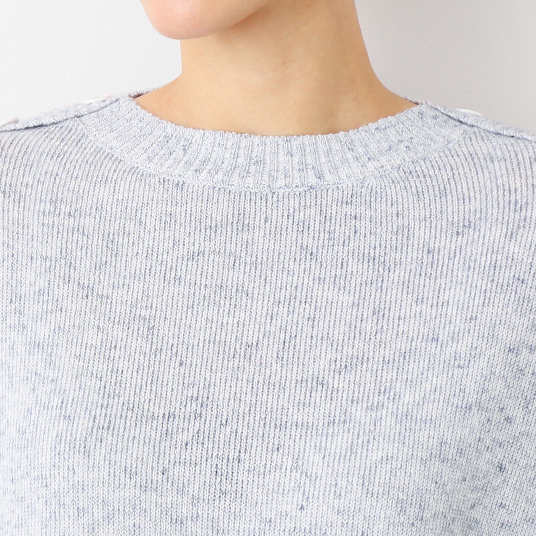 Dessin「【洗える】肩ボタンミックス糸ニット（S～L)」|ニット・セーター|