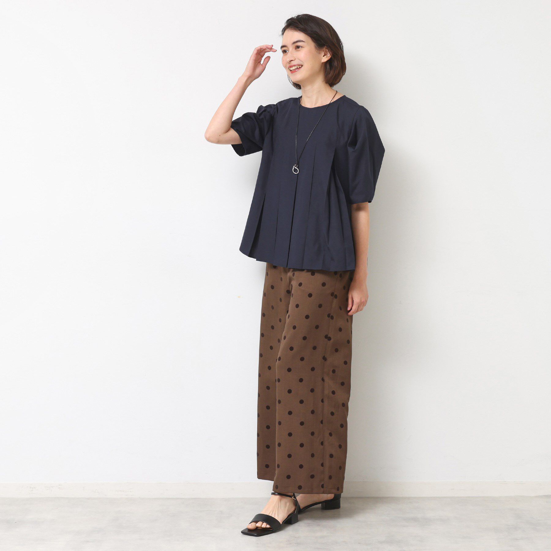 Dessin「【洗える】タックデザインブラウス」|シャツ・ブラウス|