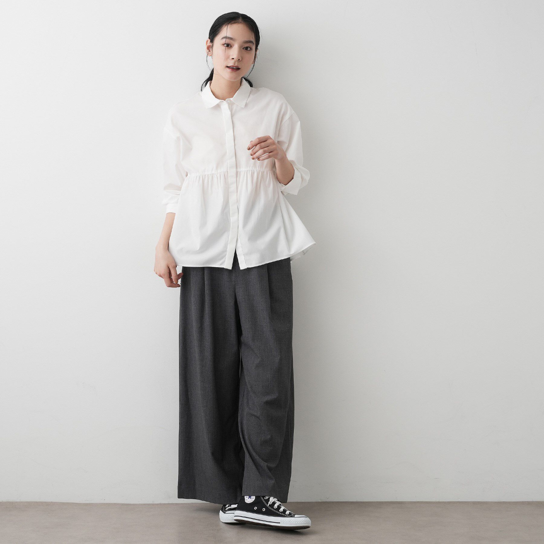 Dessin「【洗える】ペプラムブラウス」|シャツ・ブラウス|