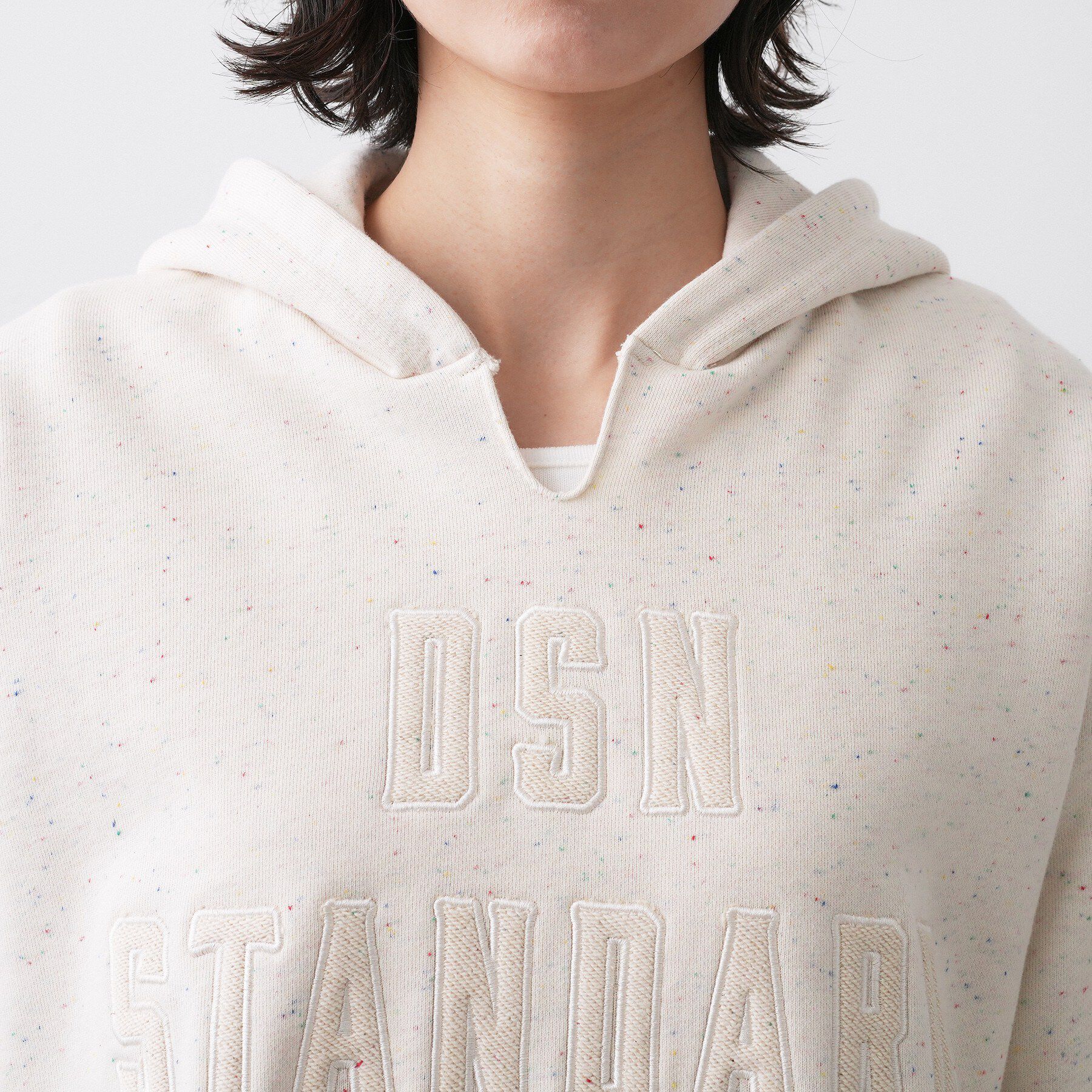 Dessin「【ユニセックス/洗える】ネップ裏毛フーディートレーナー」|パーカー|