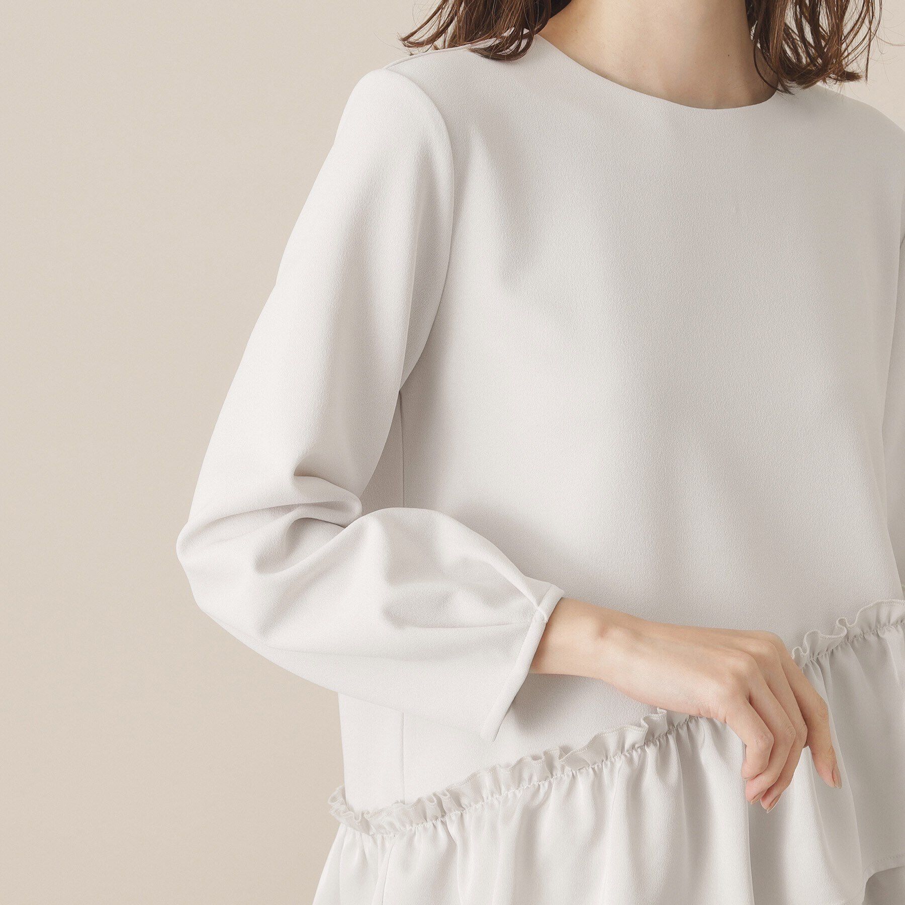 ITS&rsquo;DEMO「【通勤／手洗い可】カットジョーゼットブラウス」|シャツ・ブラウス|