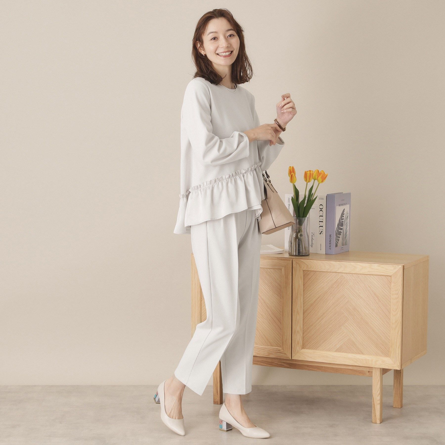 ITS&rsquo;DEMO「【通勤／手洗い可】カットジョーゼットブラウス」|シャツ・ブラウス|