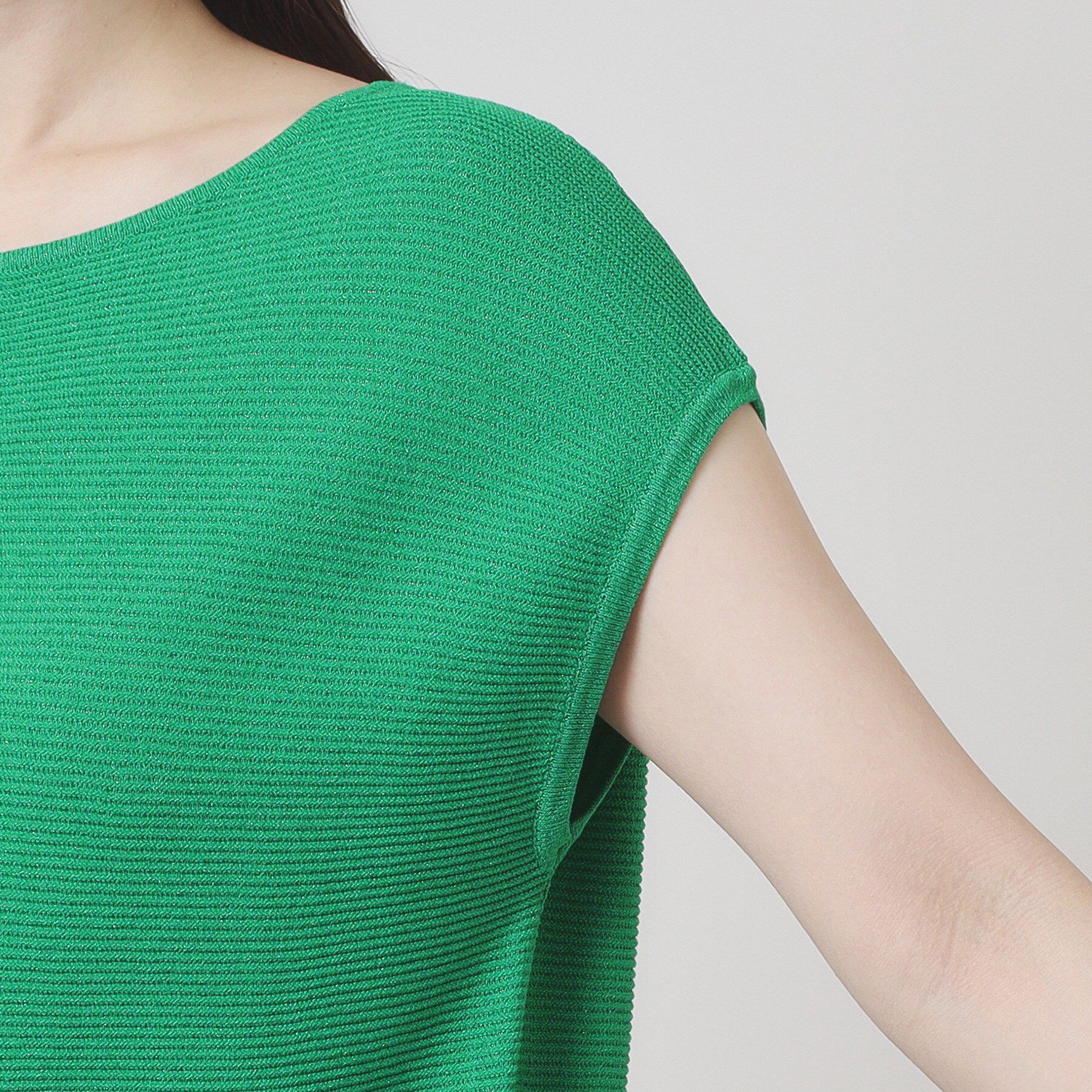 ITS&rsquo;DEMO「【さらりタッチ／ラメ／洗濯機OK】ラメガーターフレンチニット」|ニット・セーター|