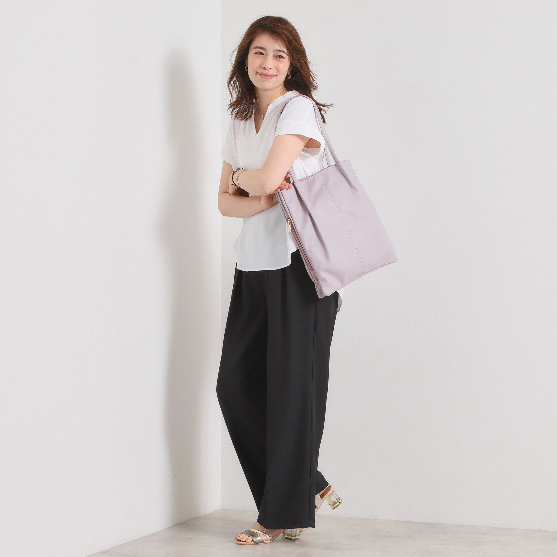 ITS&rsquo;DEMO「【A4対応】三層タックトート」|トートバッグ|