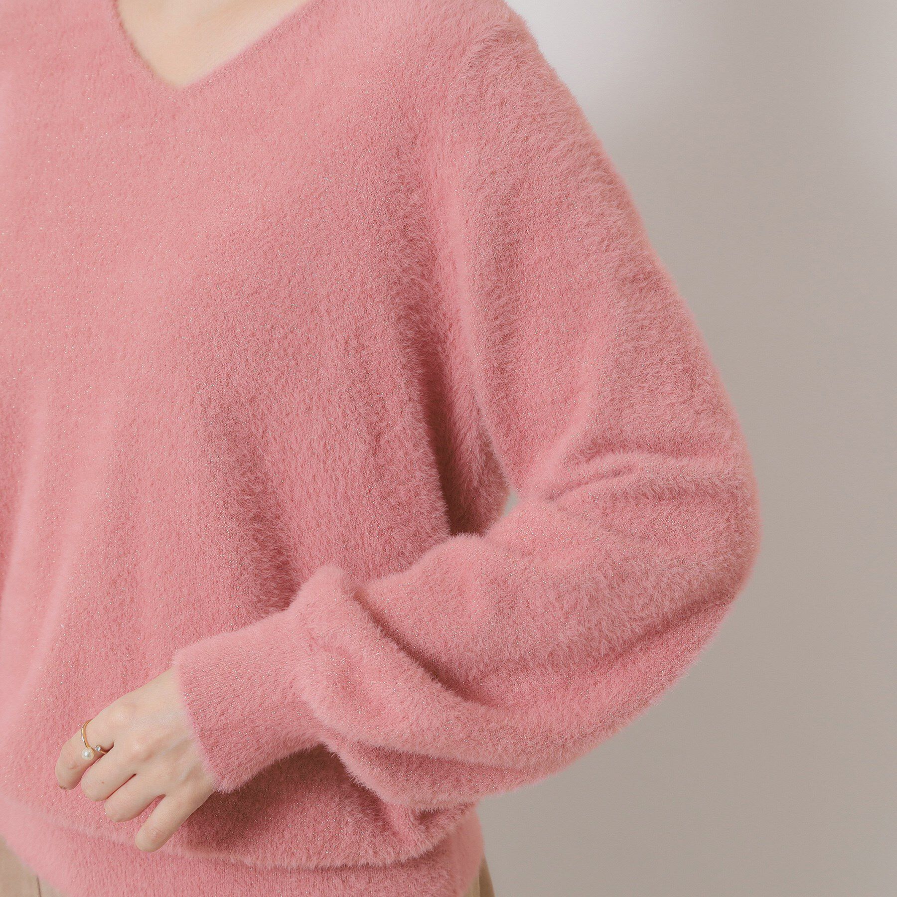 ITS&rsquo;DEMO「【手洗い可】ラメフェザーヤーンニット」|ニット・セーター|