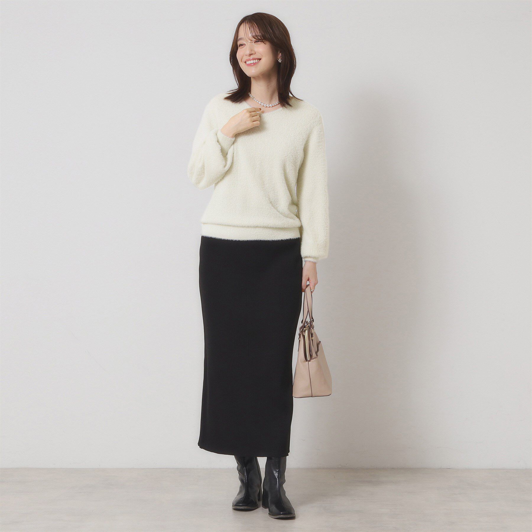 ITS&rsquo;DEMO「【手洗い可】ラメフェザーヤーンニット」|ニット・セーター|