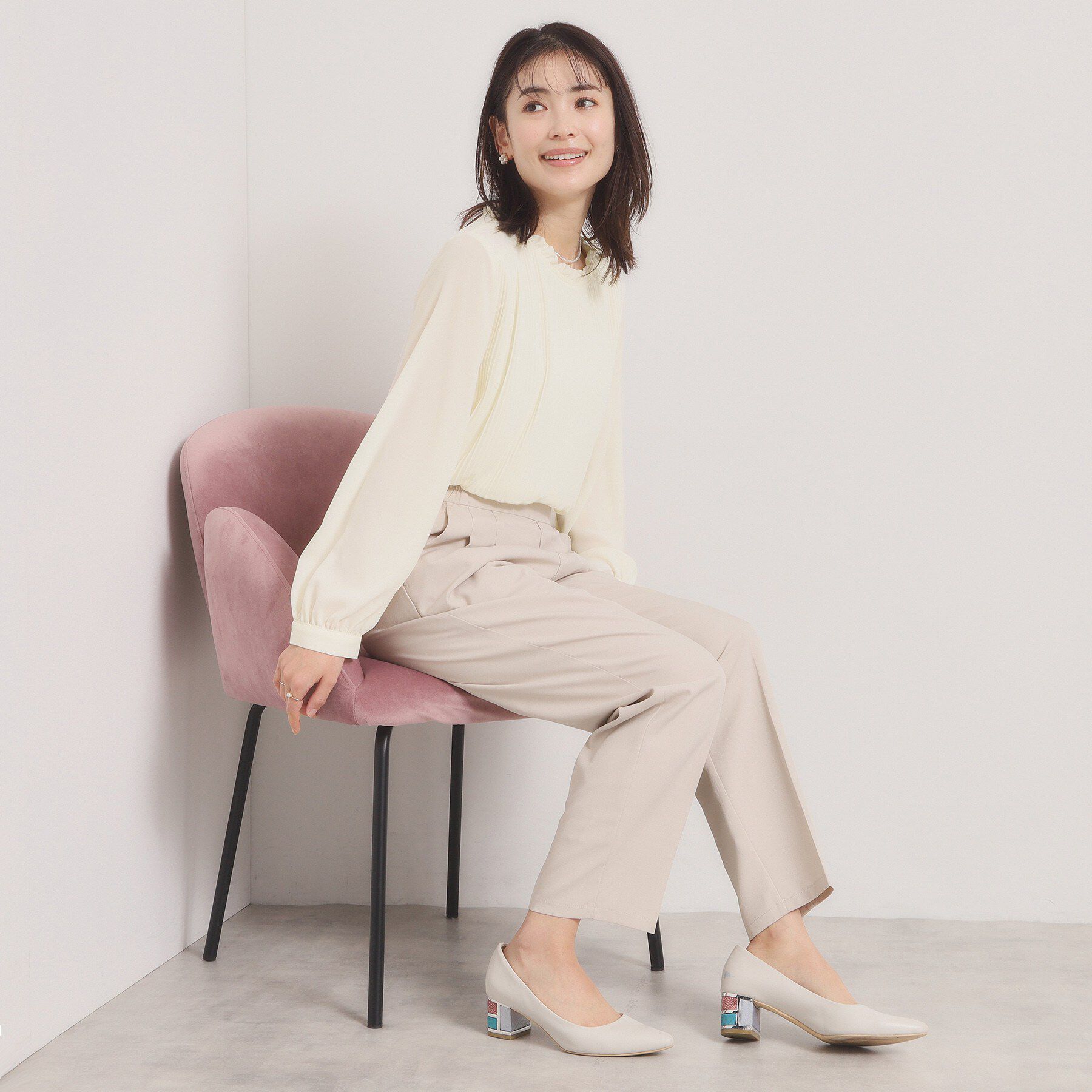 ITS&rsquo;DEMO「【手洗い可】プリーツブラウス」|シャツ・ブラウス|