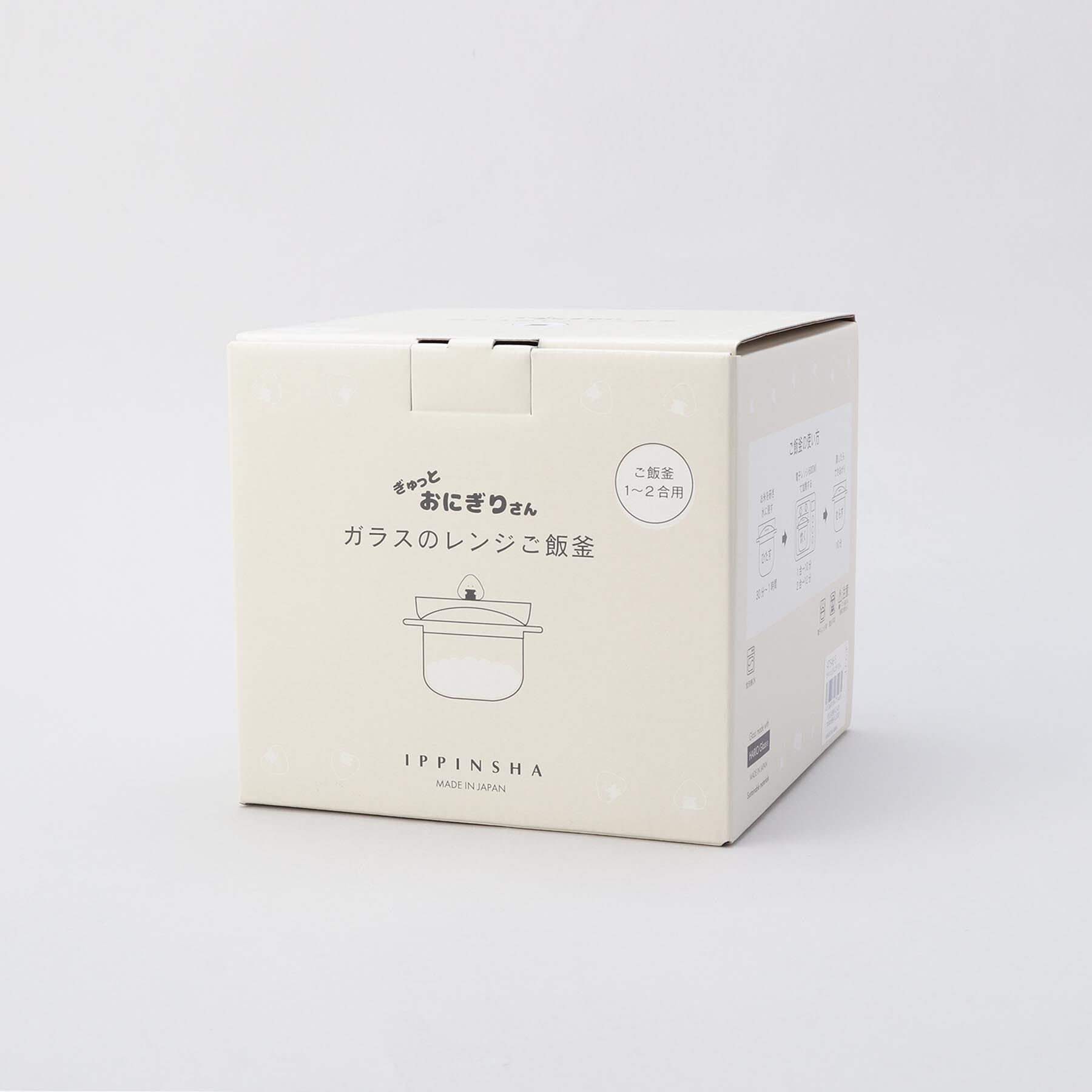 212 KITCHEN STORE「ぎゅっとおにぎりさん ガラスのレンジご飯釜　WH」|食器・キッチングッズ|