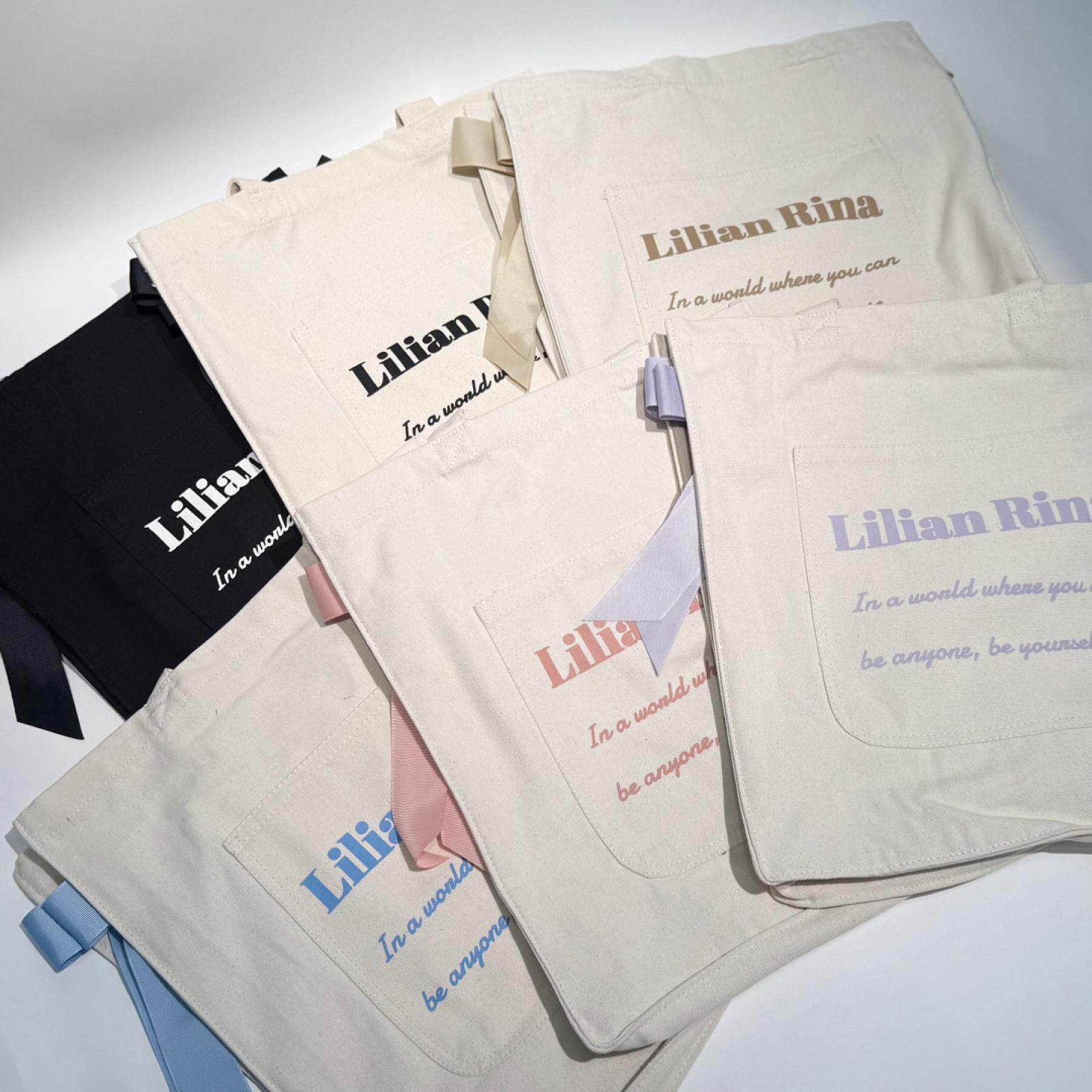 Ober Tashe「【新生活・新学期】推し活にもぴったり！リリアンリーナサイドリボントートバッグ」|トートバッグ|