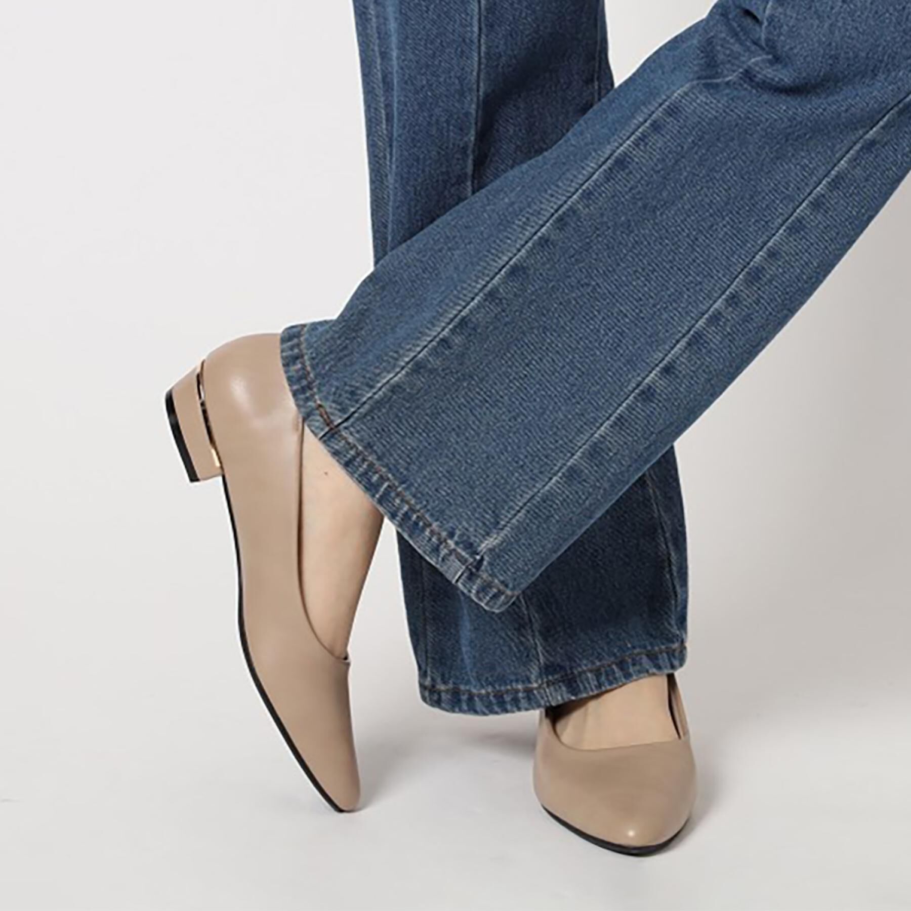 ESPERANZA「《定番》晴雨兼用クッションフラットパンプス」|パンプス|