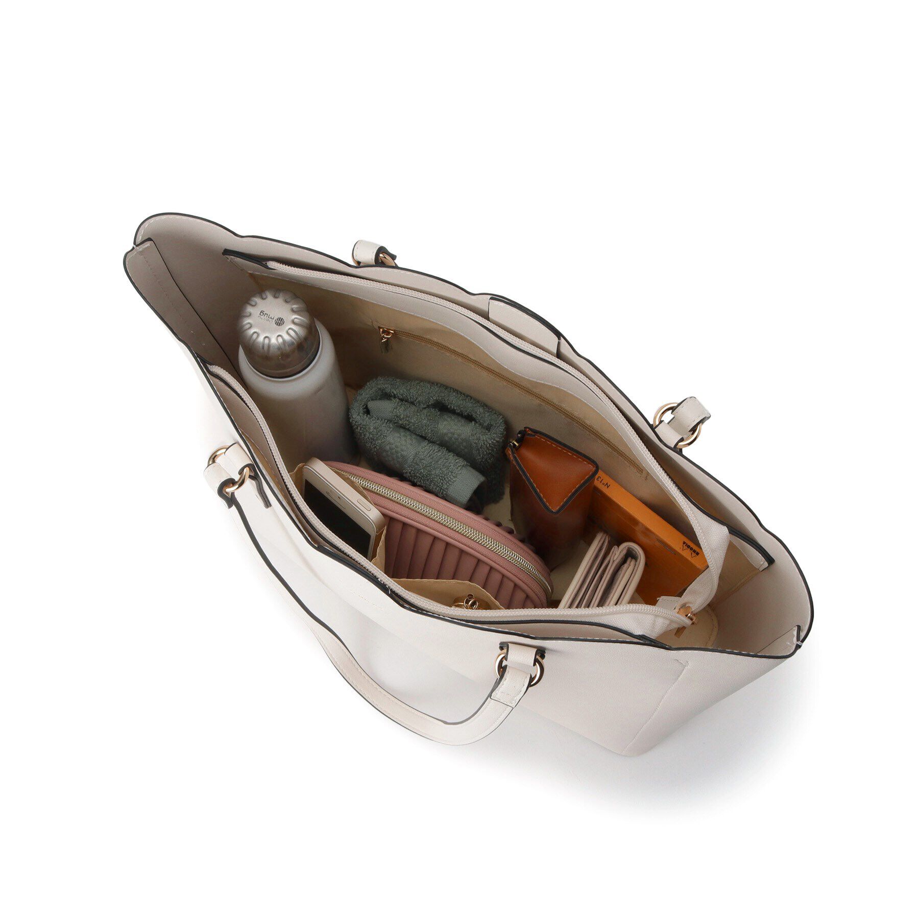 Ober Tashe「スカラップ合皮トート」|トートバッグ|