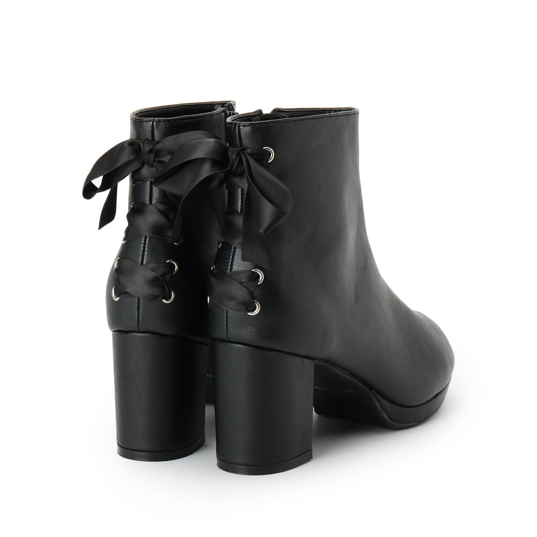 csT&P「バックリボンレースアップブーツ」|ショートブーツ|