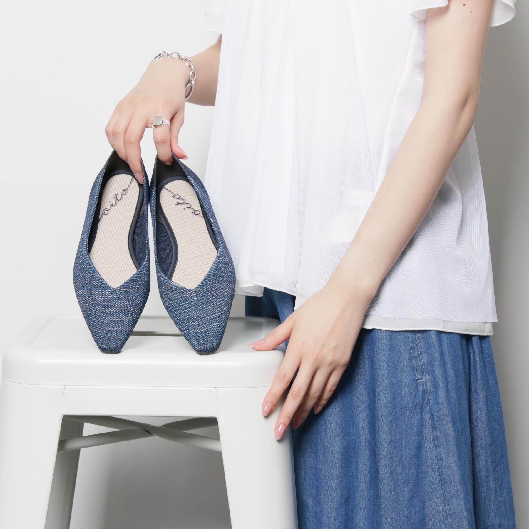 ESPERANZA「Oito和紙フラットパンプス」|パンプス|