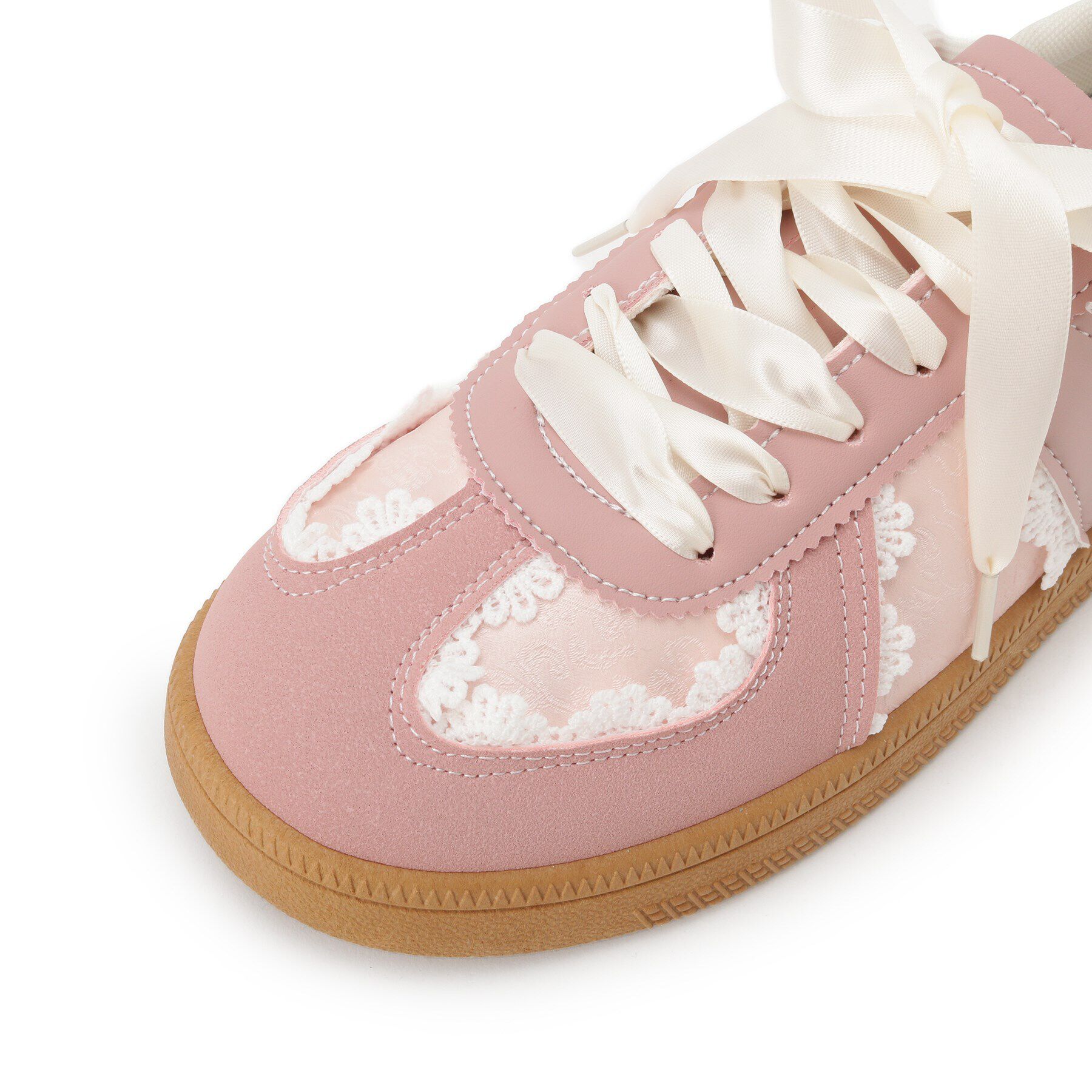 csT&P「サテンリボンレース柄ガーリースニーカー」|スニーカー|