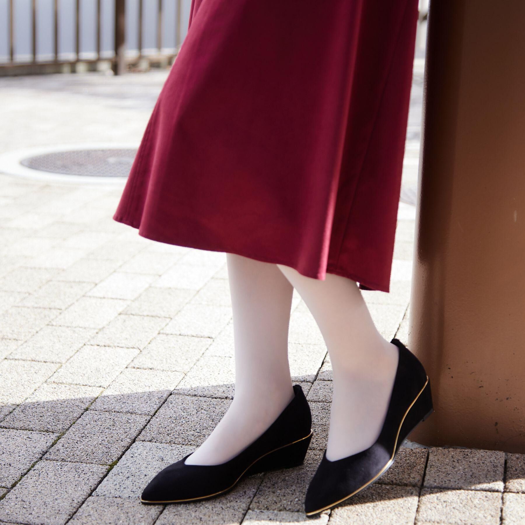 ESPERANZA「ポインテッドウェッジパンプス」|パンプス|