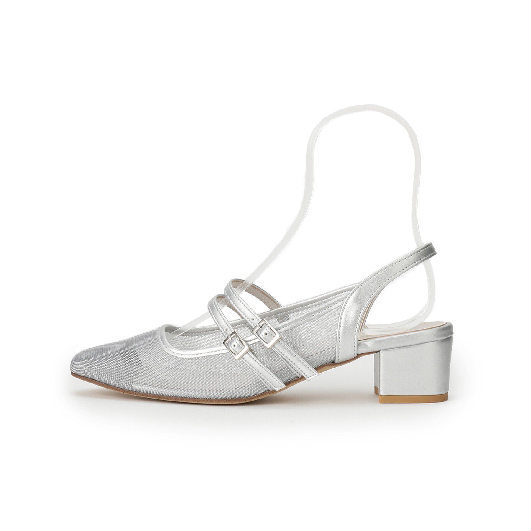 ESPERANZA「ダブルベルトメッシュパンプス」|パンプス|