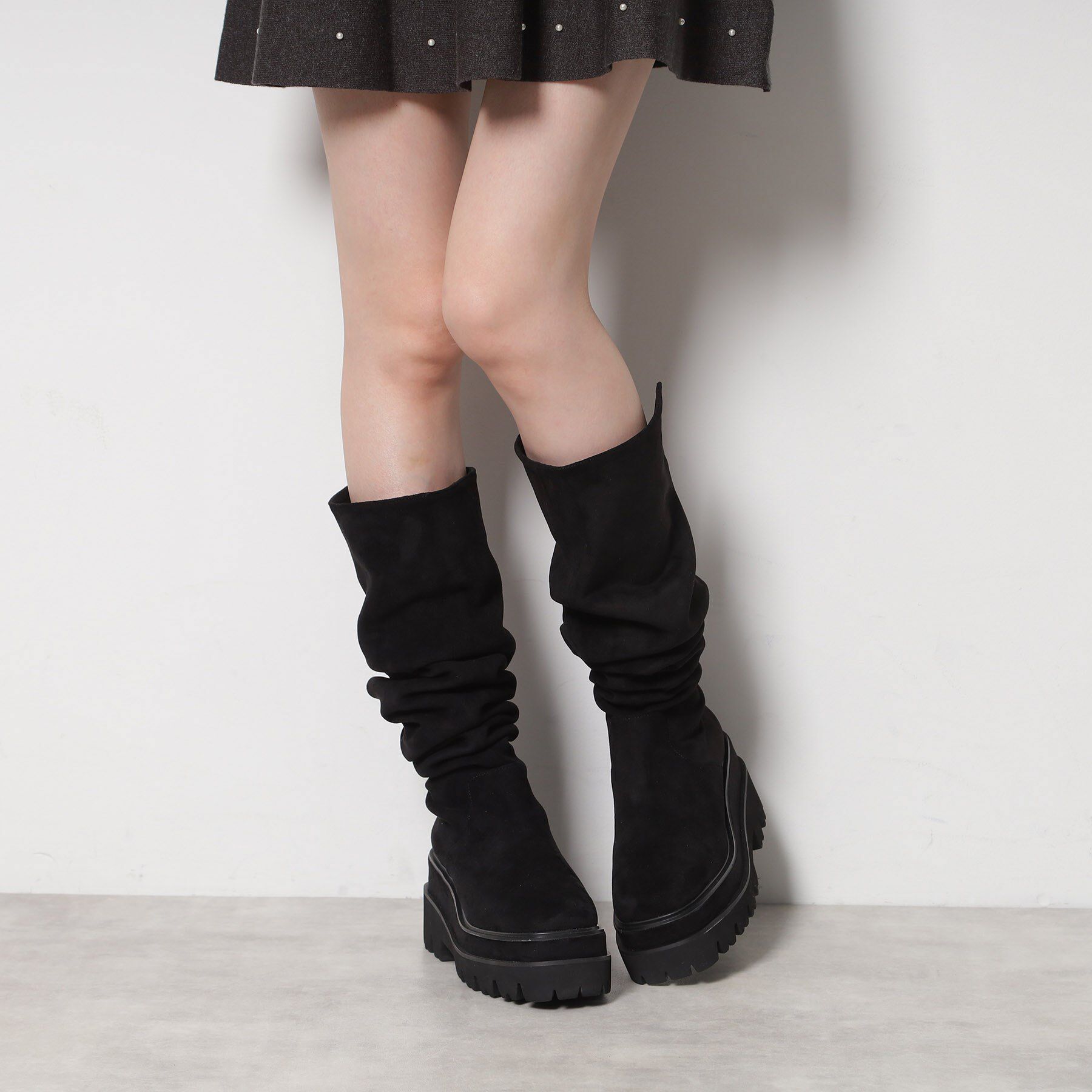 ESPERANZA「【EC先行販売】マルチWAYダブルトラックソールブーツ」|ショートブーツ|ブラック(119)