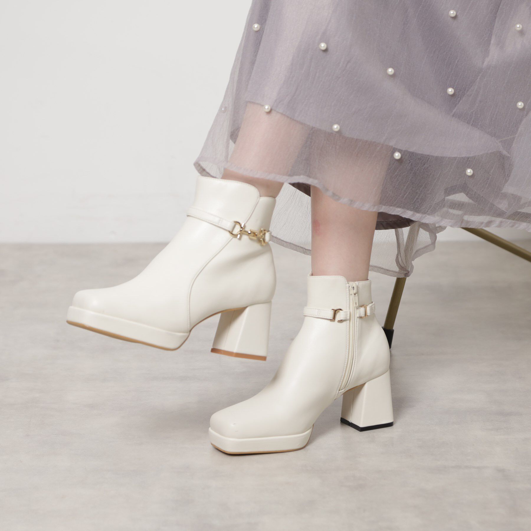 ESPERANZA「【レイン対応】サイドビット2WAYショートブーツ」|ショートブーツ|