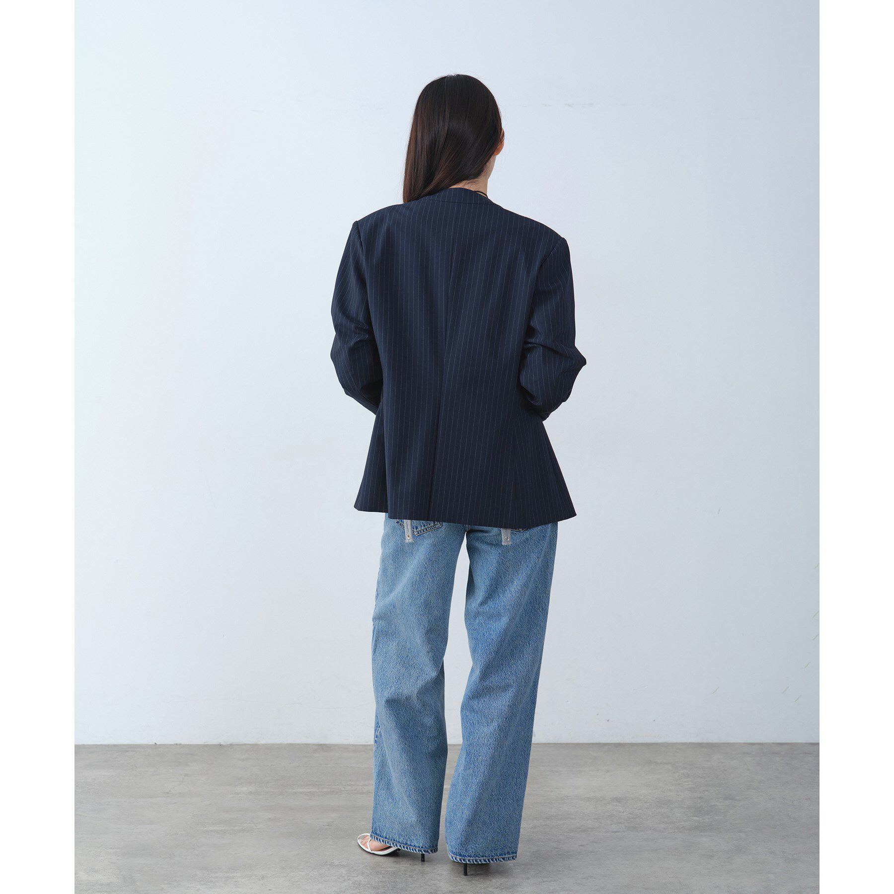 CODE A「tailored mood over jacket」|ノーカラージャケット|
