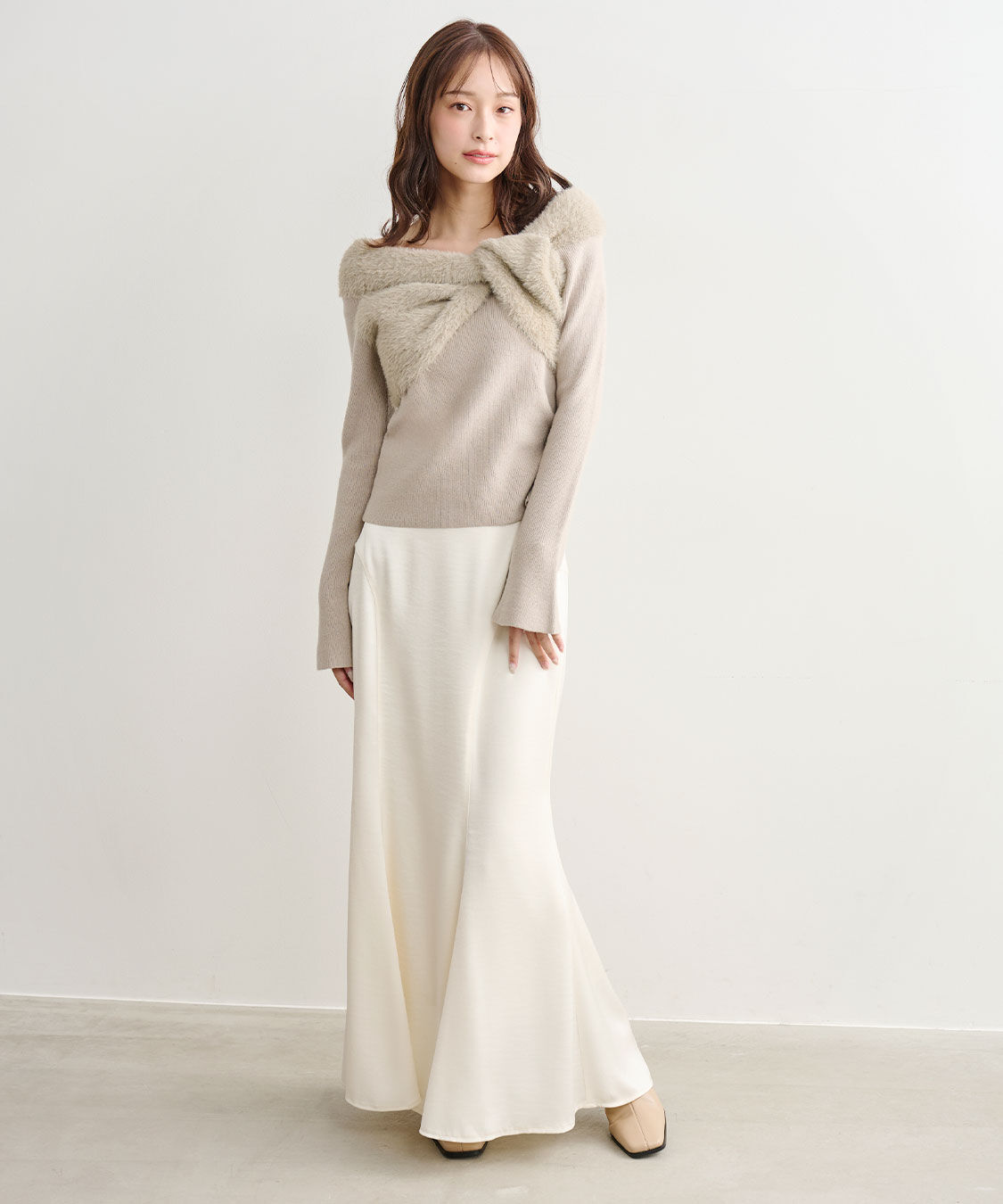 COCO DEAL「オフショルダーツイストニット」|ニット・セーター|