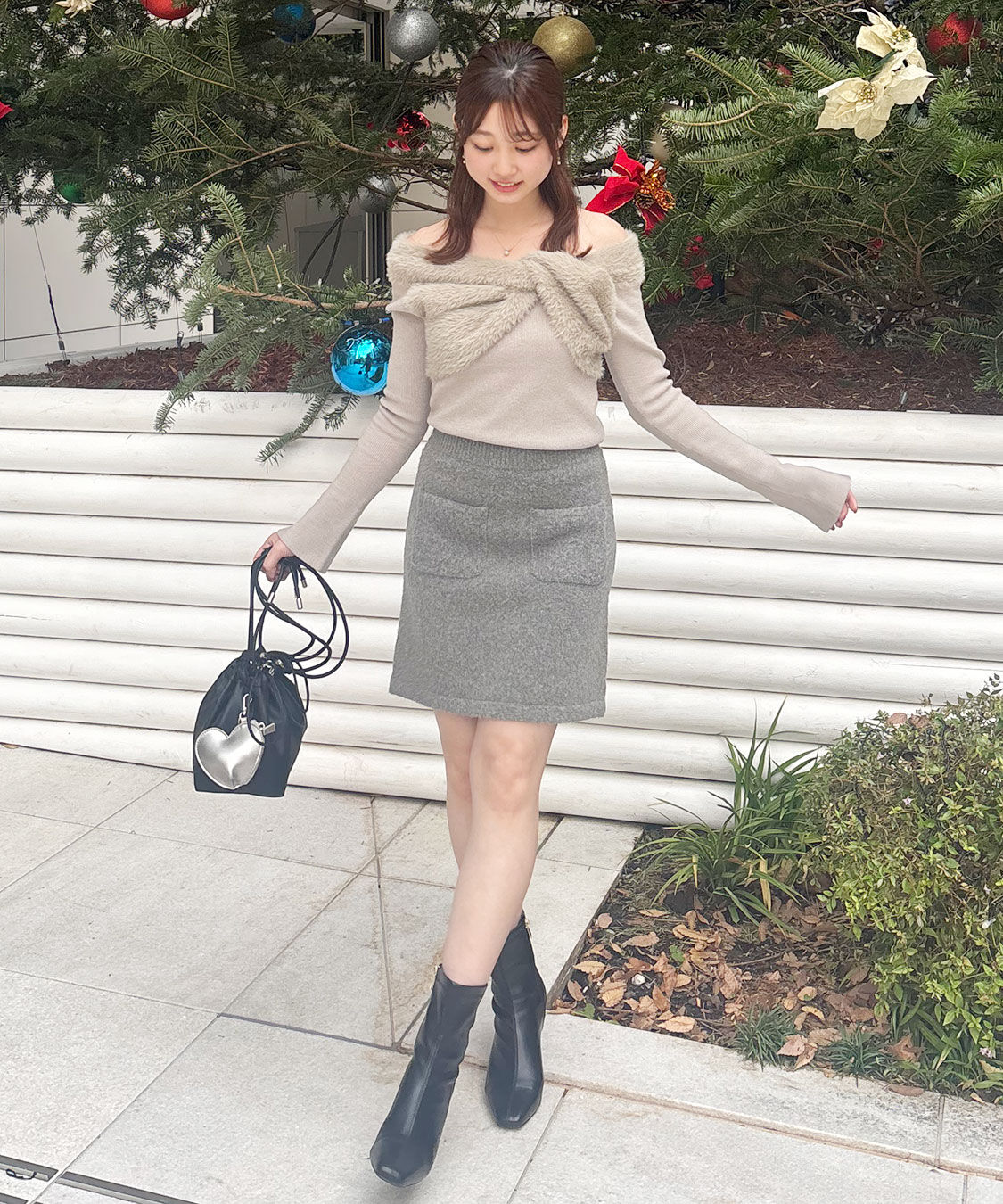 COCO DEAL「オフショルダーツイストニット」|ニット・セーター|