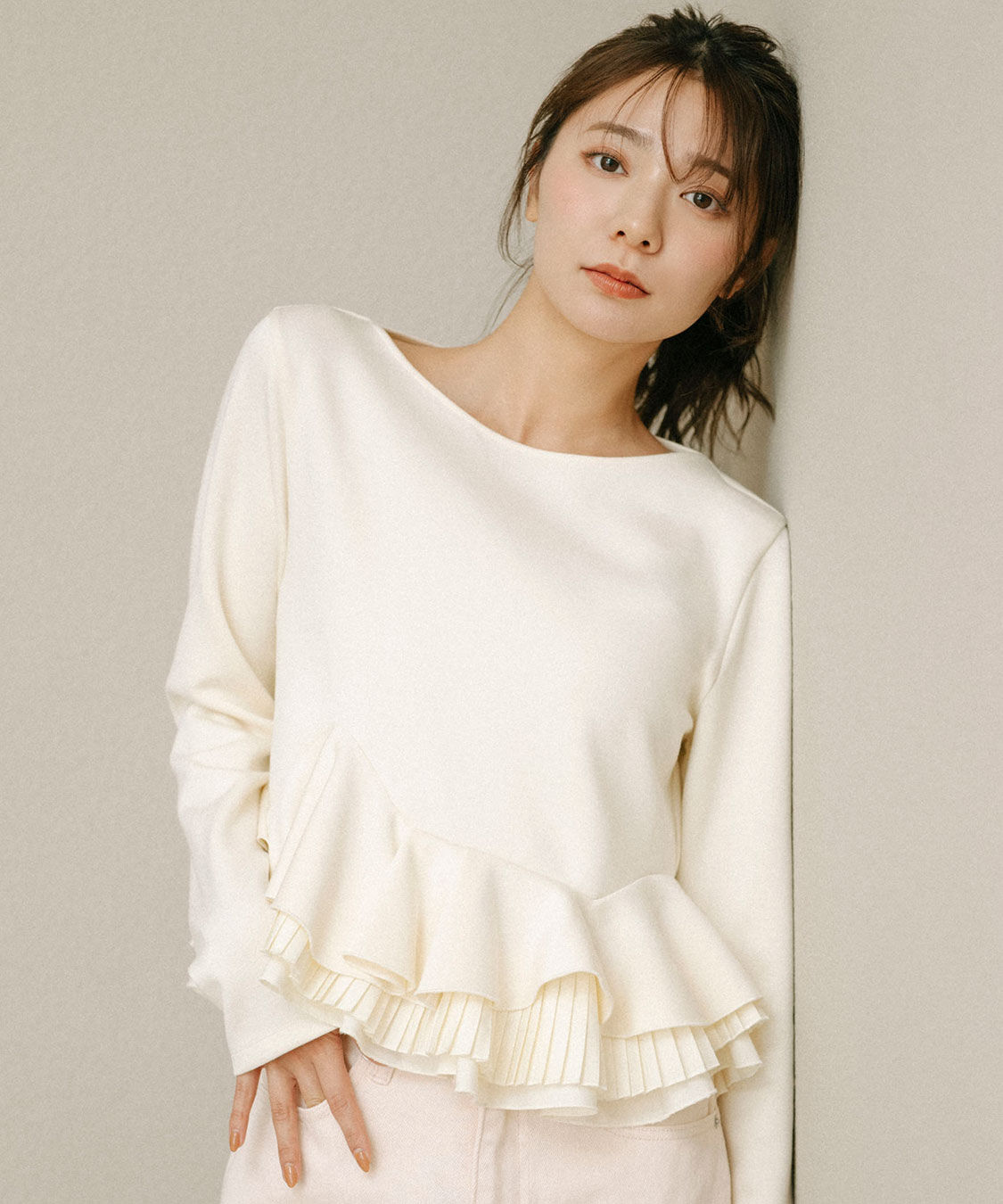 COCO DEAL「ランダムフリルペプラムトップス」|Tシャツ・カットソー|