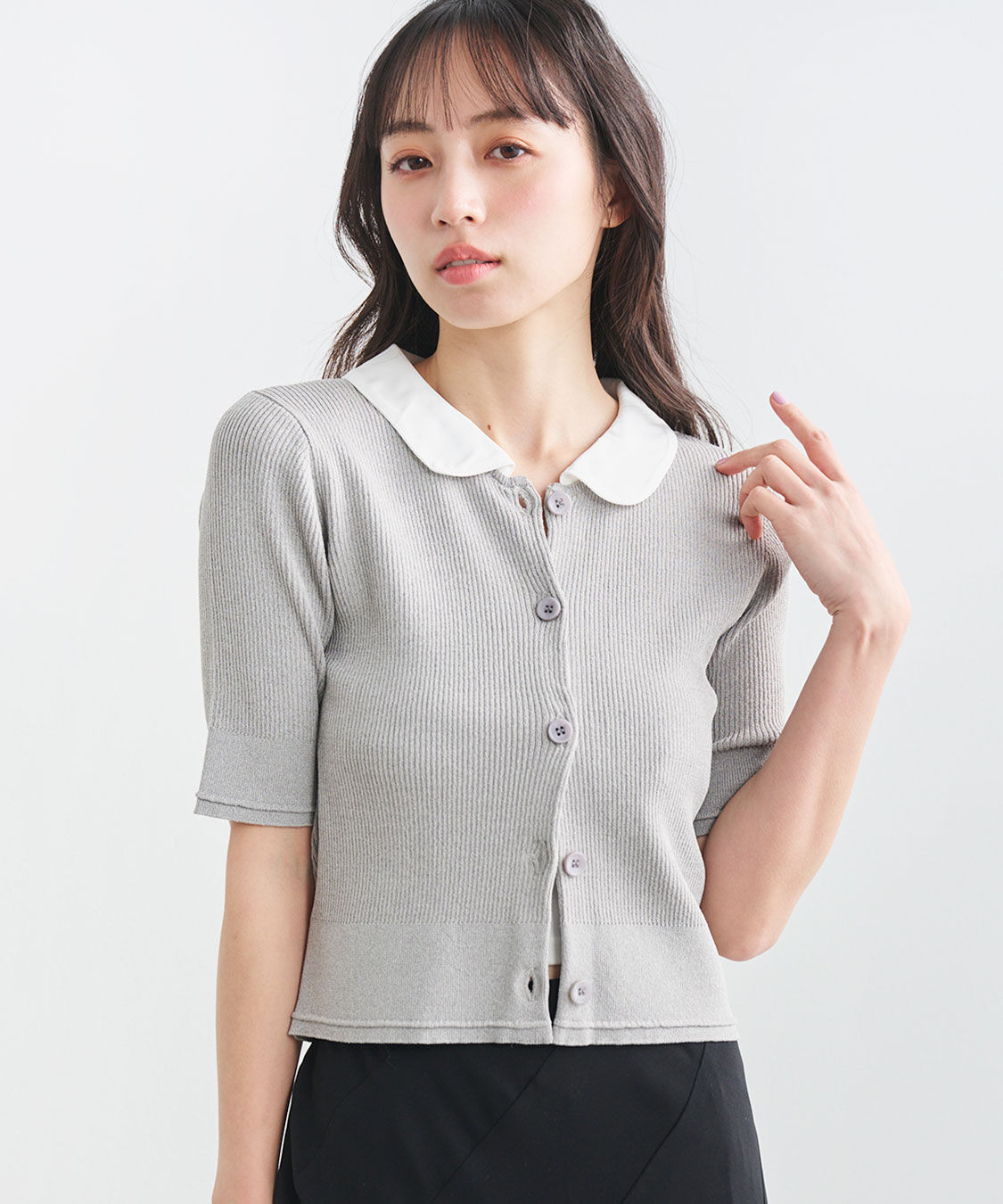 COCO DEAL「フラットカラーニット」|ニット・セーター|