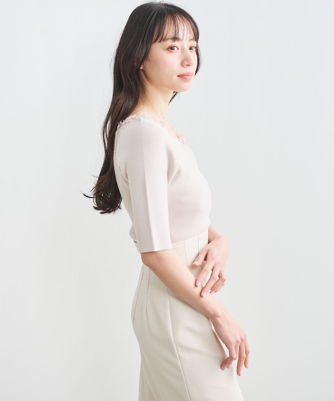 COCO DEAL「ネックレースニット」|ニット・セーター|