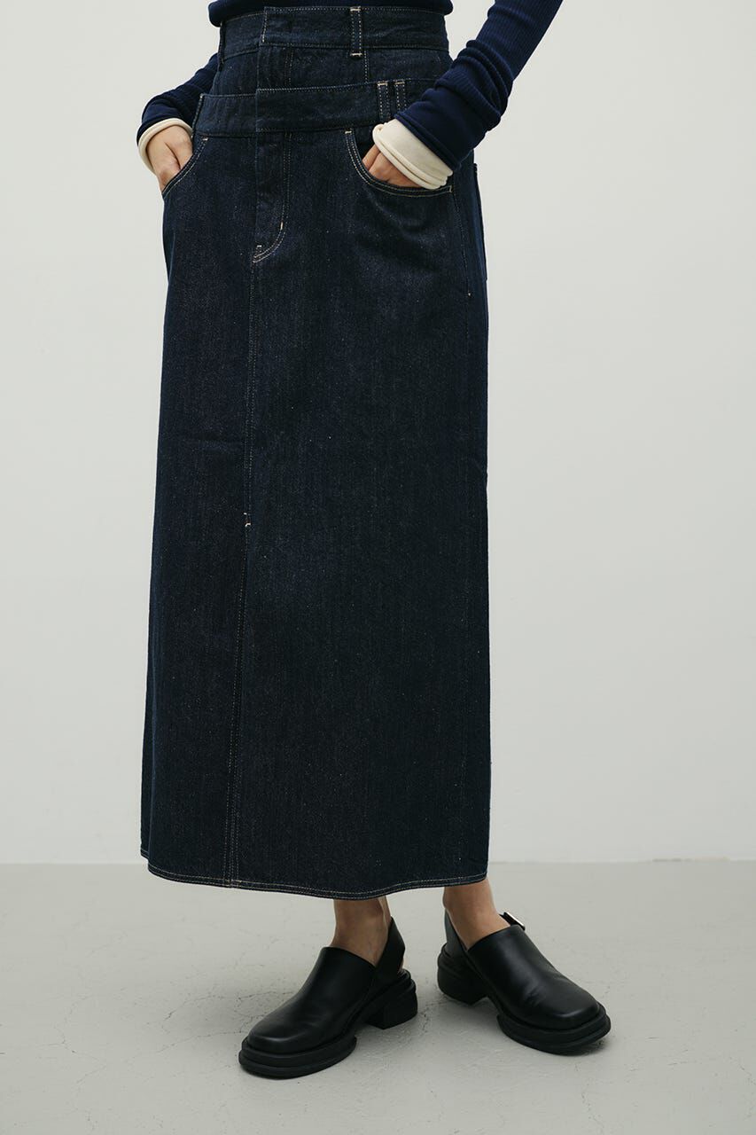 STYLEMIXER「ダブルウエストデニムスカート」|スカート|