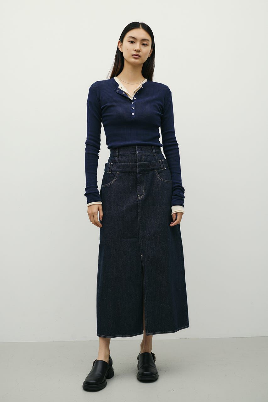 STYLEMIXER「ダブルウエストデニムスカート」|スカート|