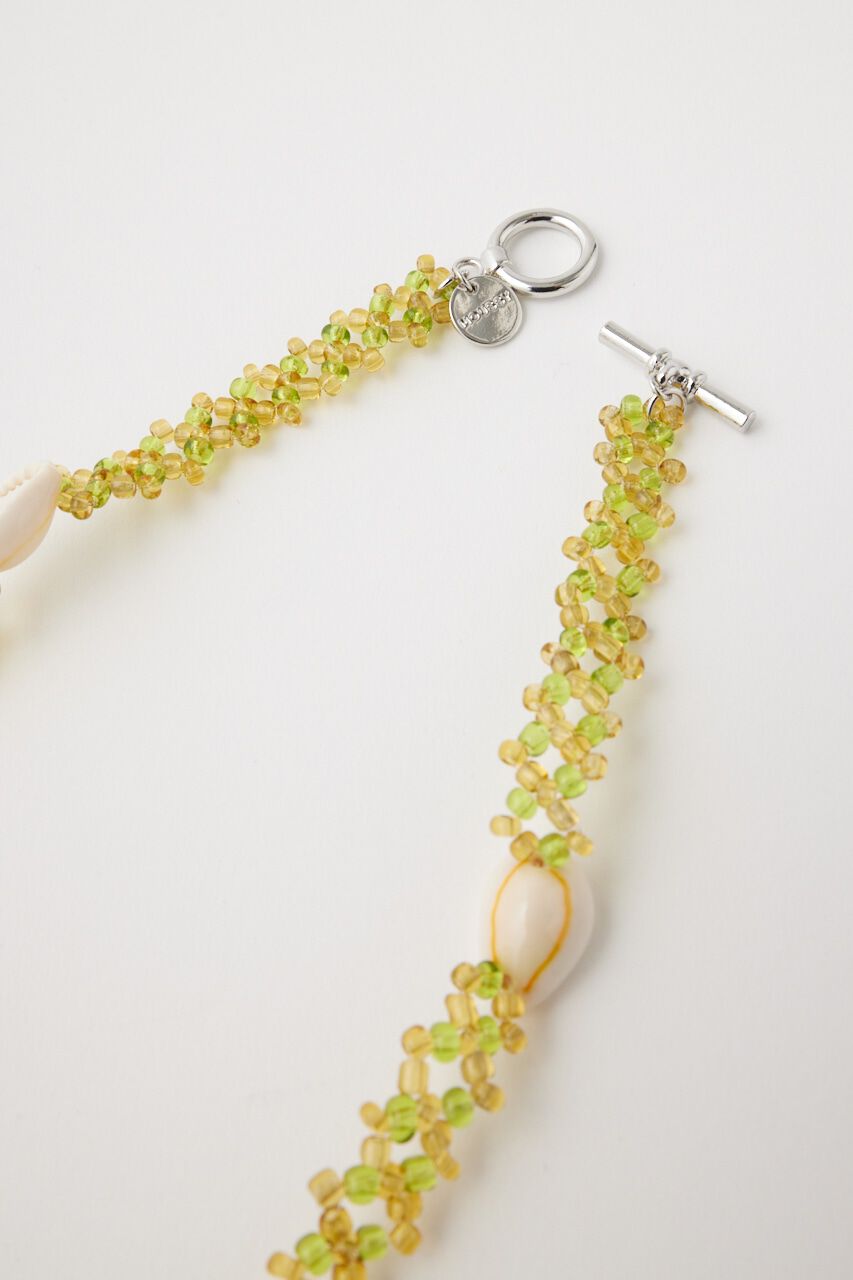 MOUSSY「BEADED SHELL チョーカー」|ネックレス|