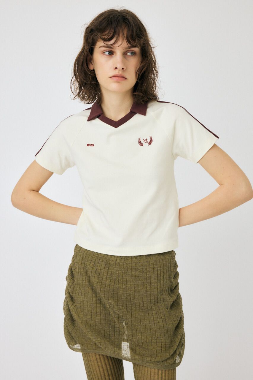 MOUSSY「TINY SOCCER シャツ」|Tシャツ・カットソー|O/WHT1