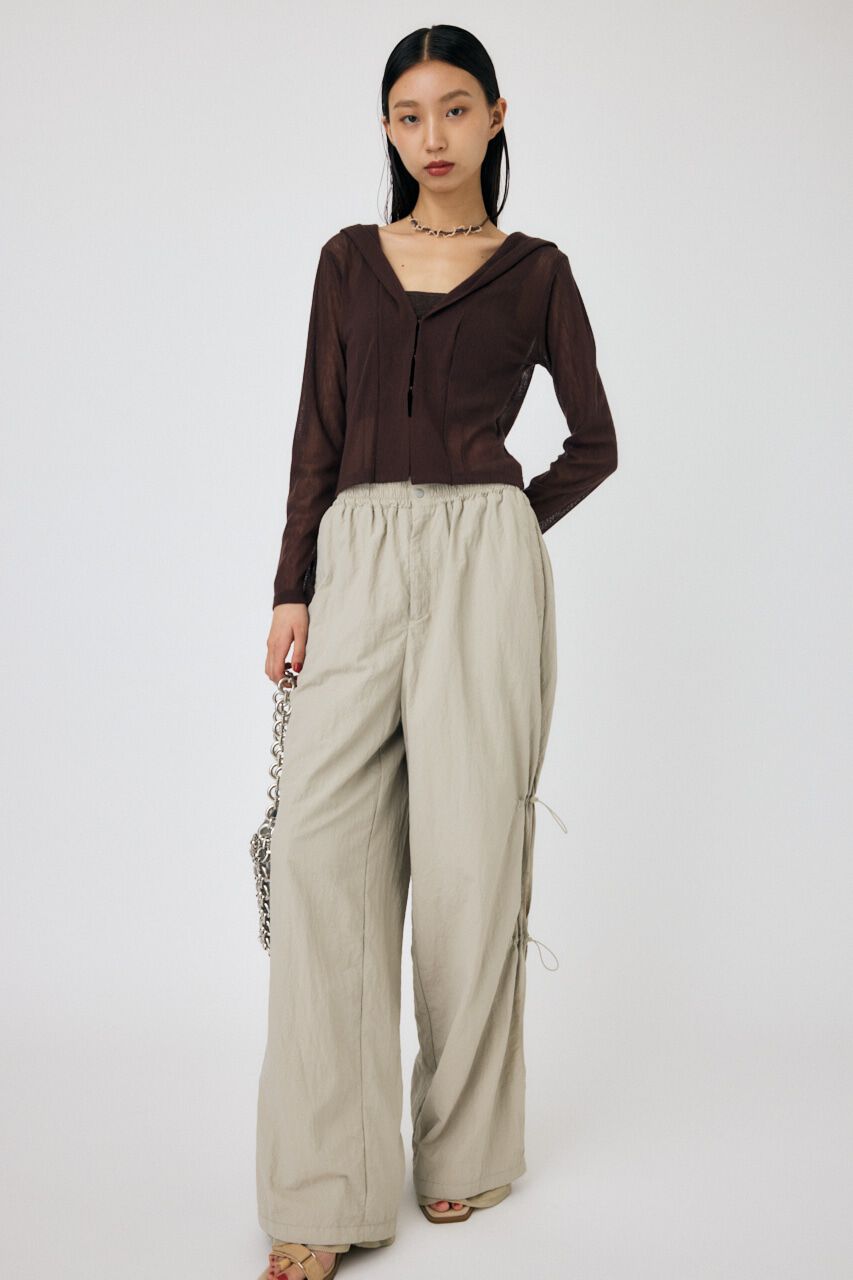 MOUSSY「SHEER CUT フーディ」|パーカー|